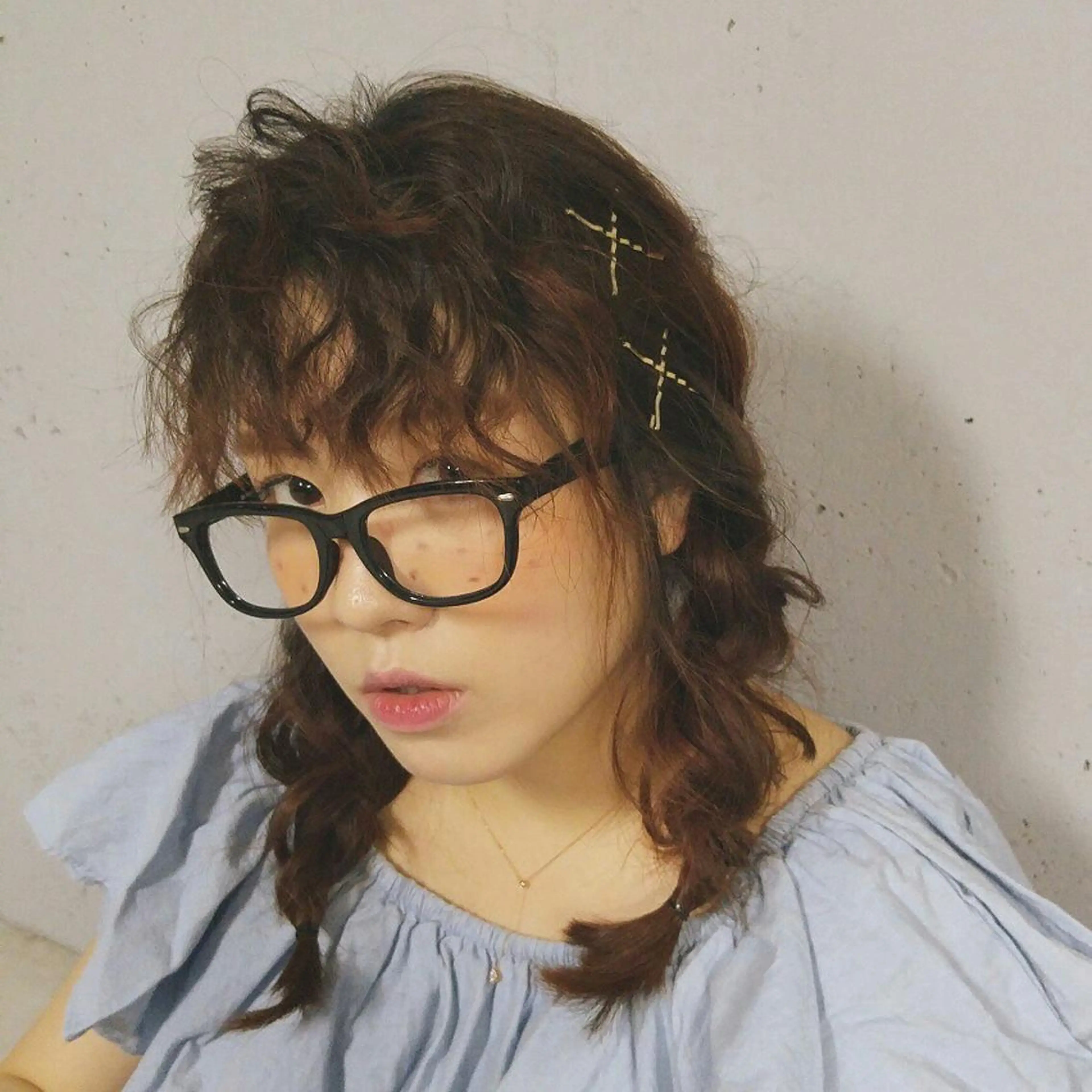 ヘアアレンジ セミロング brut所属・SaKai Nozomiのヘアスタイル