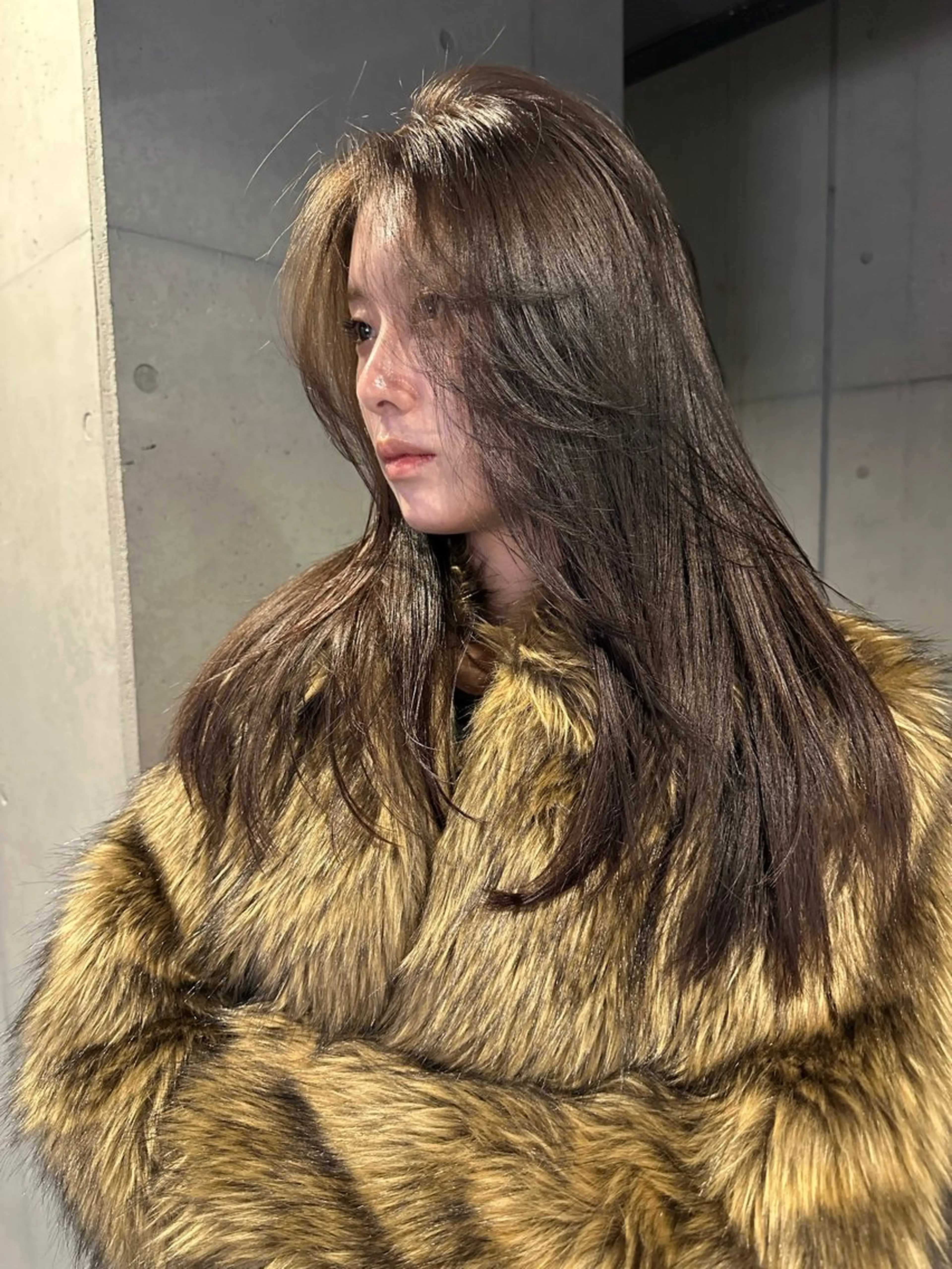 ロング カラー 顔まわりレイヤー ハッシュカット レイヤーカット ウルフカット カット ヘアカラー ウルフ/レイヤー🟠 山本祐輔🟠のヘアスタイル