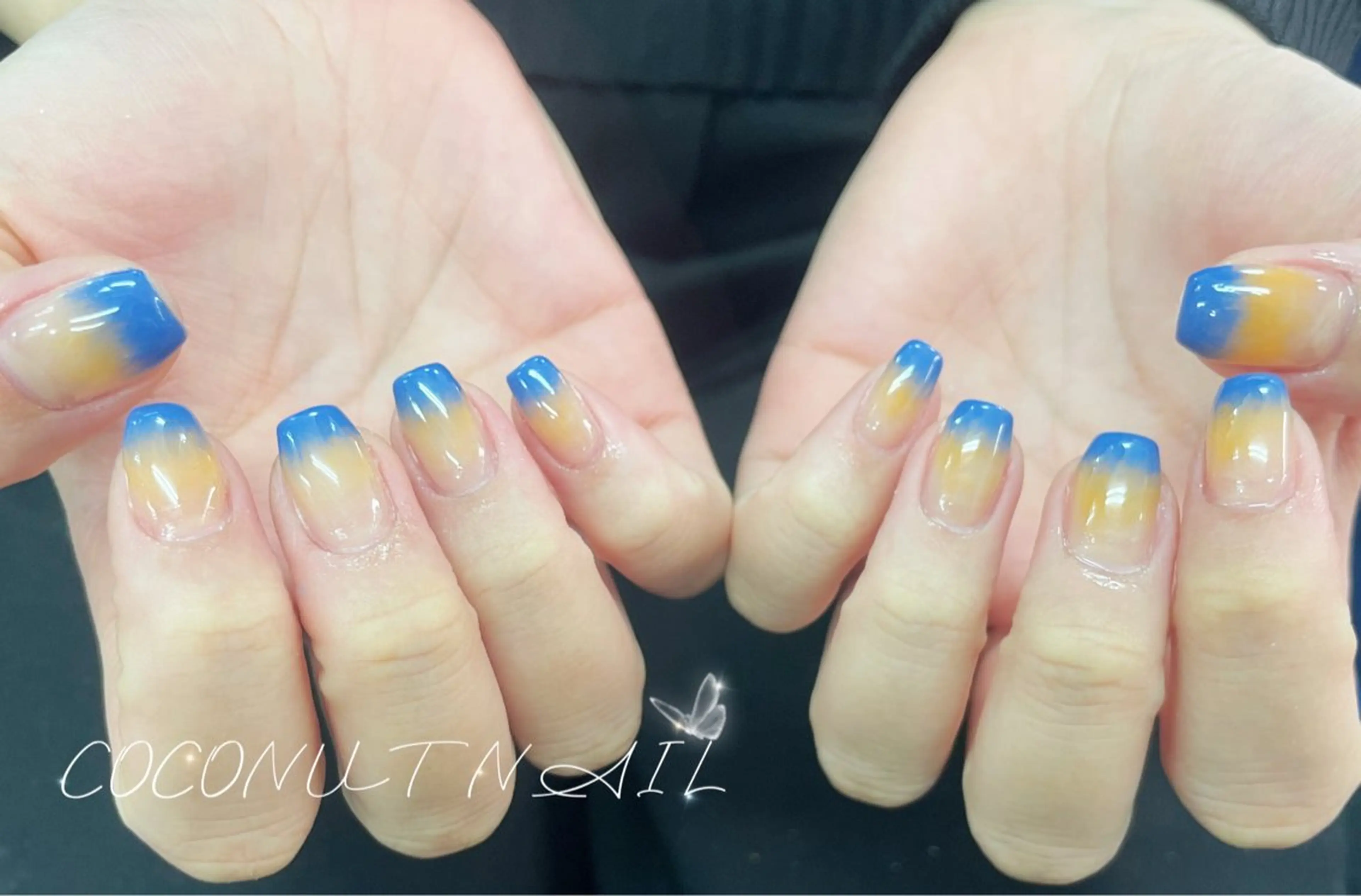 ネイル べっ甲ネイル フレンチネイル キラキラネイル ラメ(グリッター) マグネットネイル ハンドネイル 神田 ココナッツのネイルデザイン