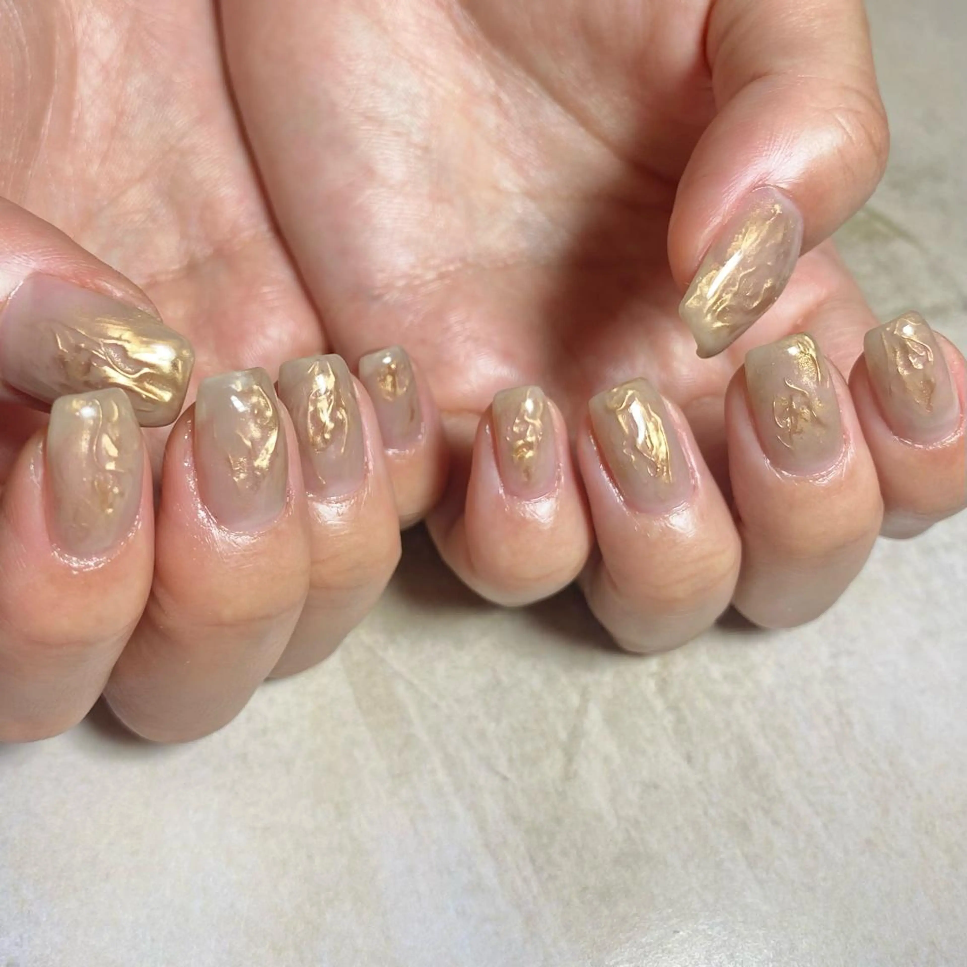 ネイル アートネイル ニュアンスネイル 春ネイル 夏ネイル ハンドネイル 山田 貴子のネイルデザイン