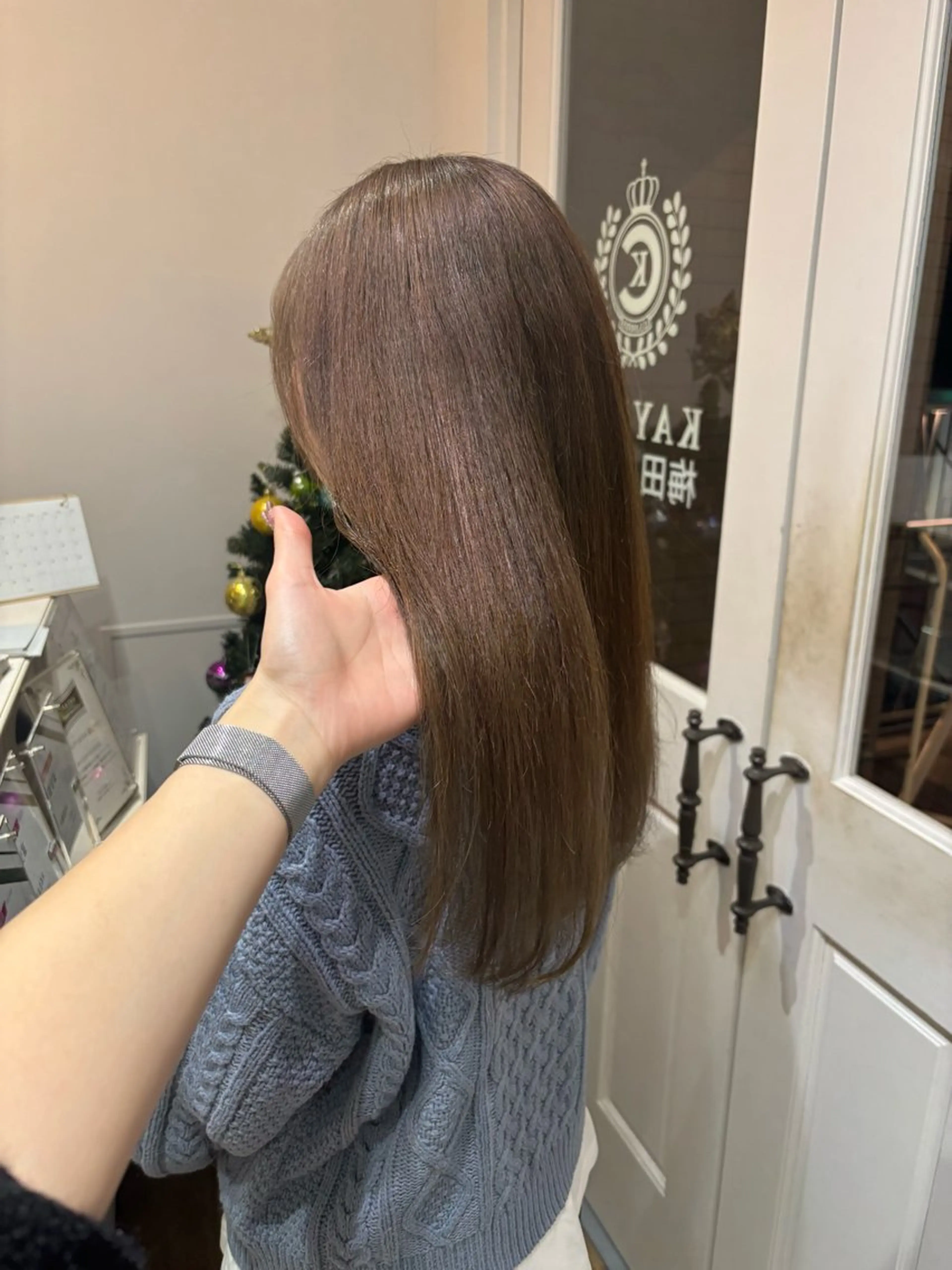 ロング カラー ヘアカラー トリートメント Risa🐈‍⬛/ グレージュ/透明感のヘアスタイル