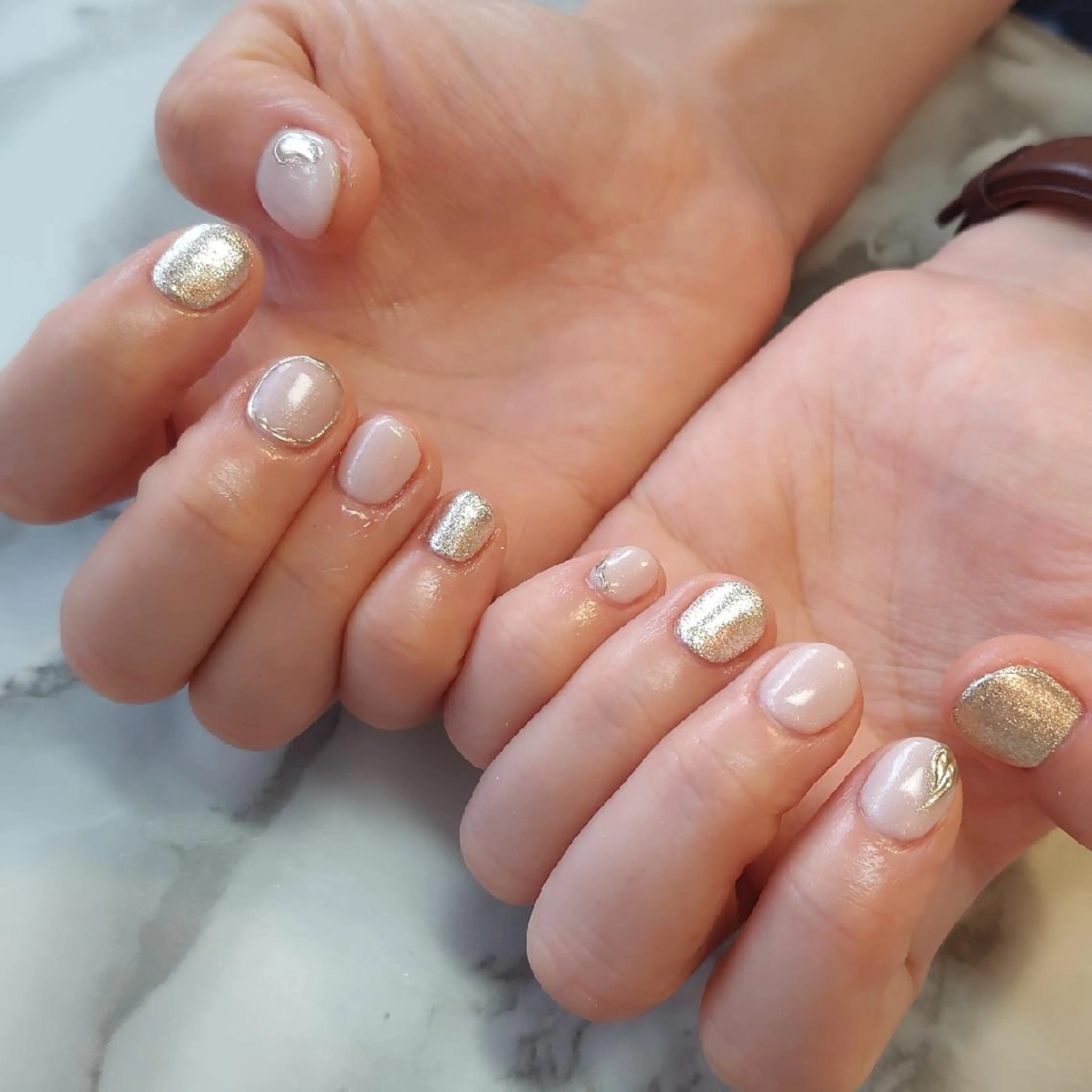 ネイル ブライダルネイル ジェヌインネイル 河内のネイルデザイン