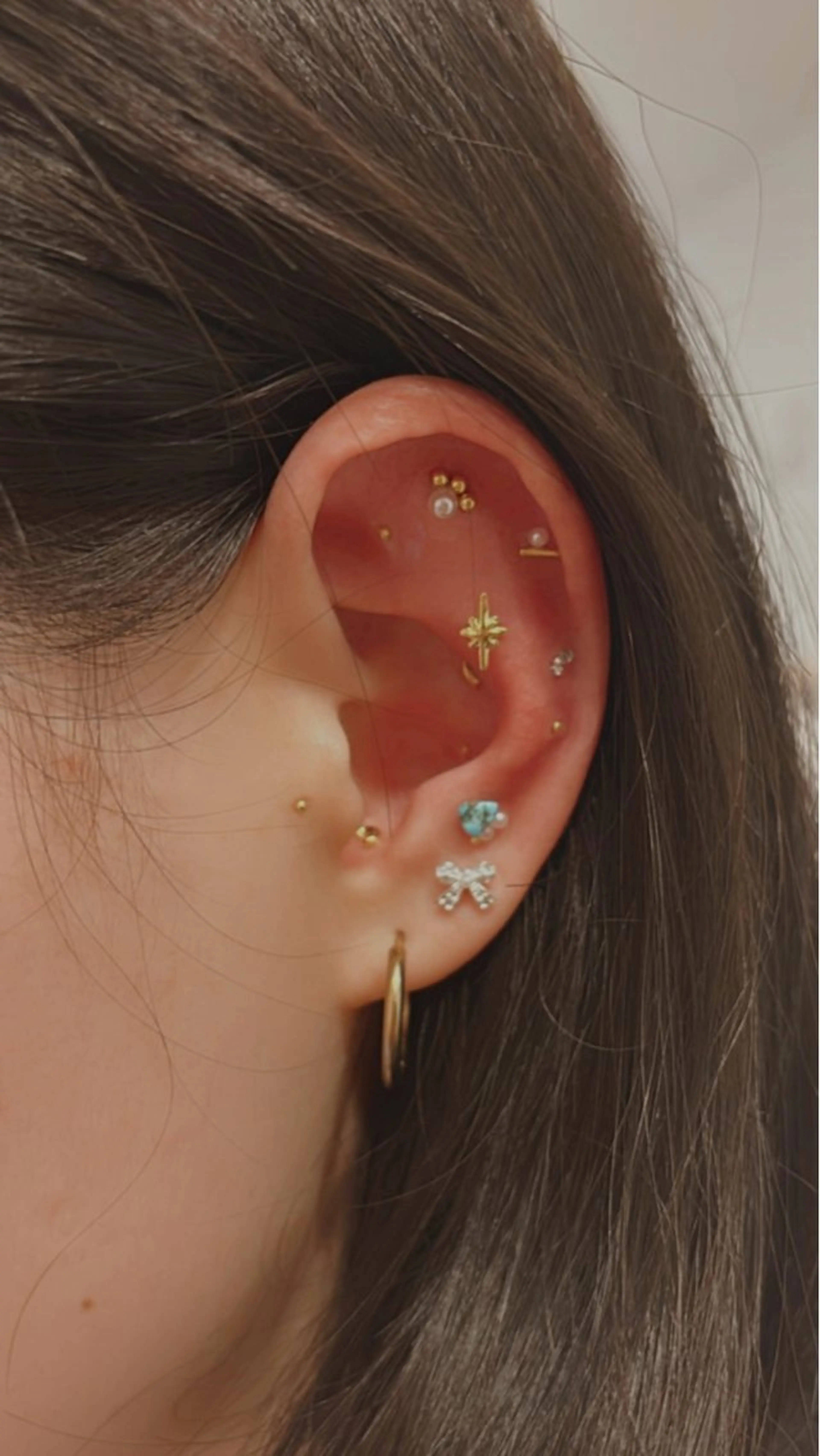 今話題の耳ツボジュエリー💎付け放題の写真