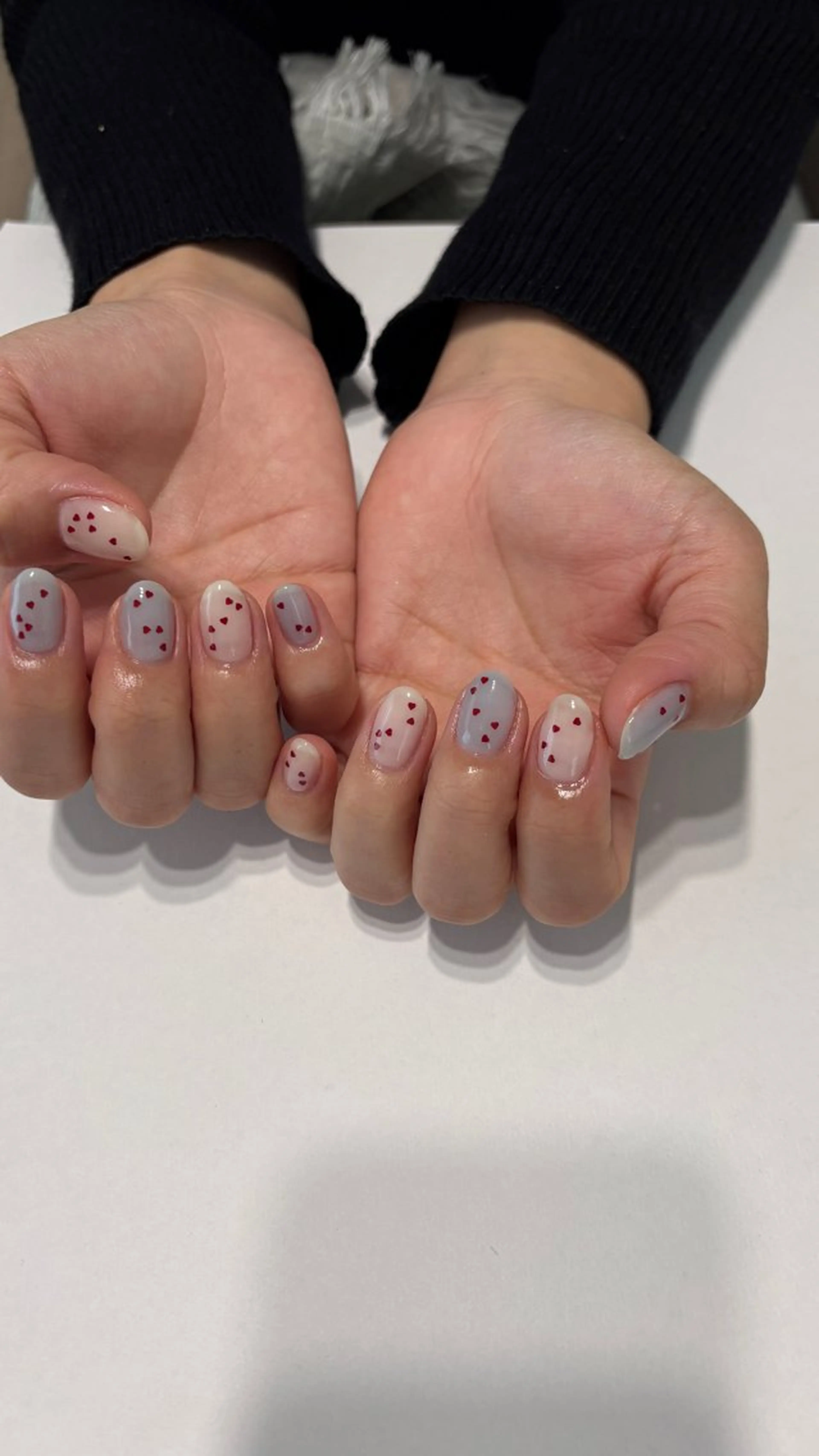 ネイル ハート ハンドネイル cyaan所属・nail salon Cyaanのネイルデザイン