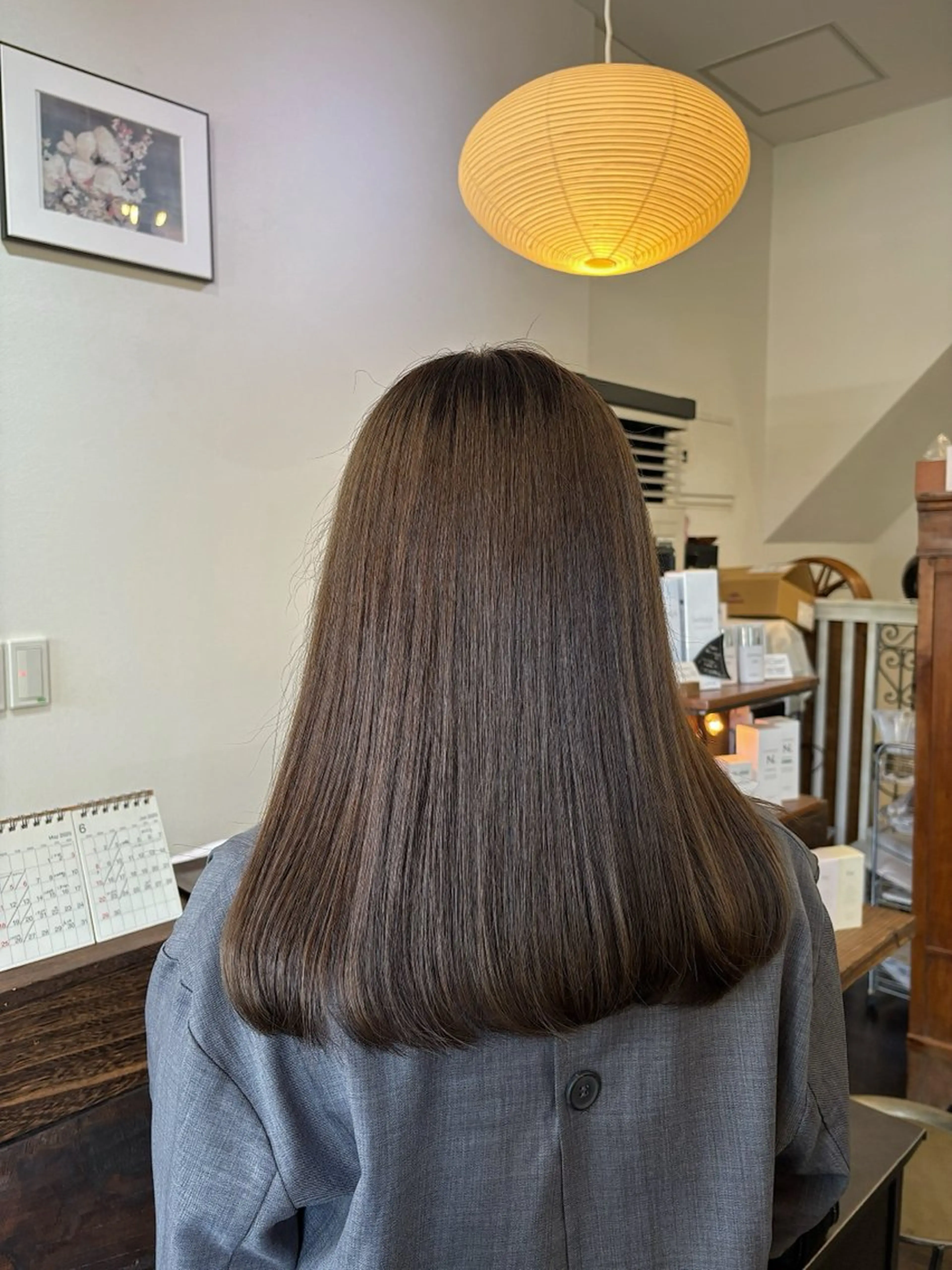 ロング カット ヘアカラー hair bulb所属・三國 栞音のヘアスタイル