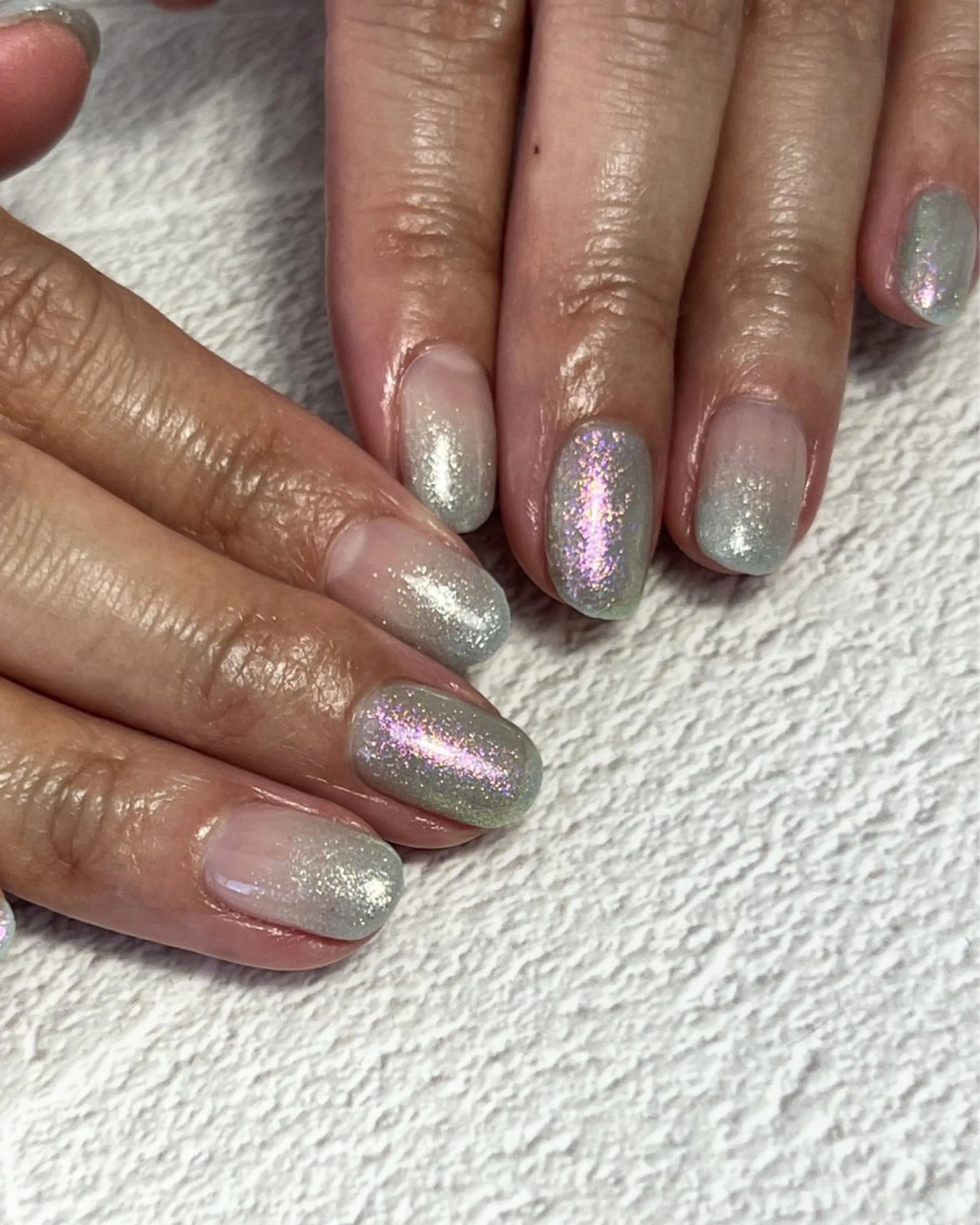 ネイル ラメ(グリッター) ピンク nail salon Natural Cure所属・YAMAGUCHI MIHIのネイルデザイン