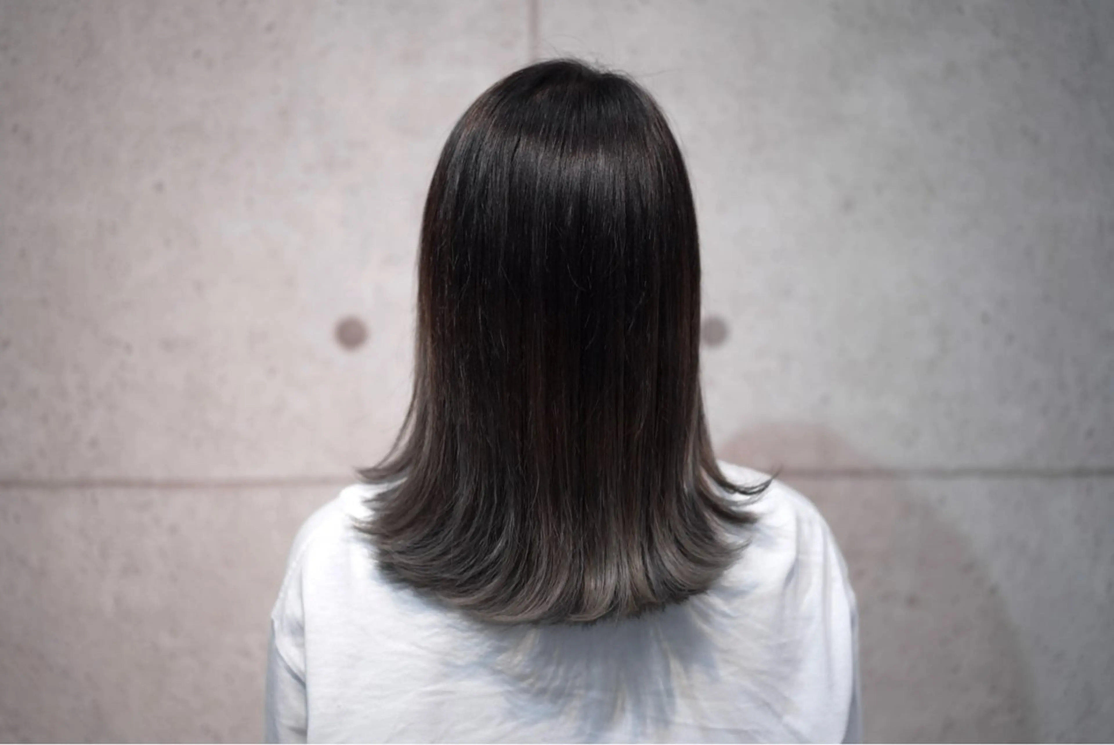 セミロング カラー 神野 洸都のヘアスタイル