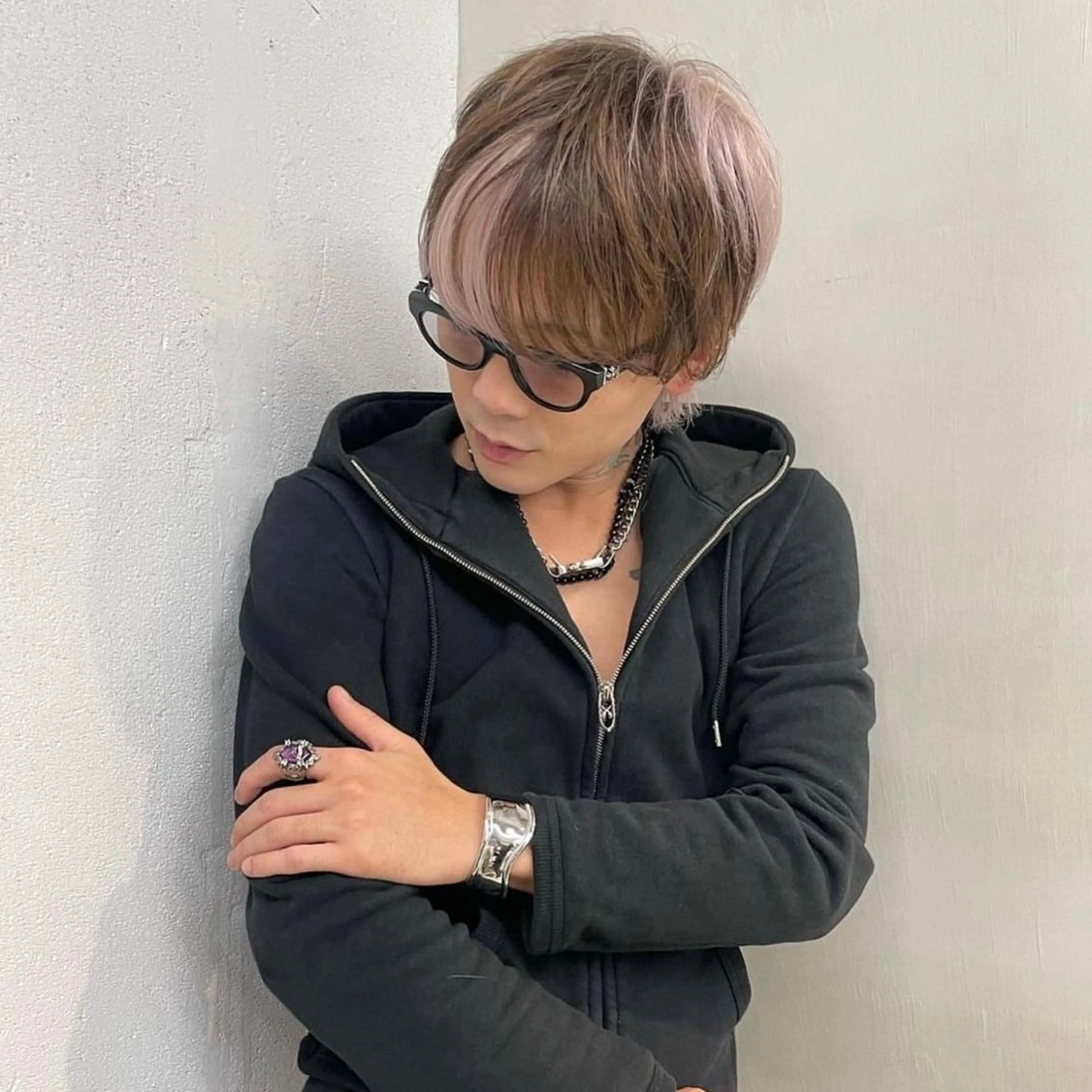 ショート カラー メンズ 花香竜太/エクステ /ハイトーンカラーのヘアスタイル