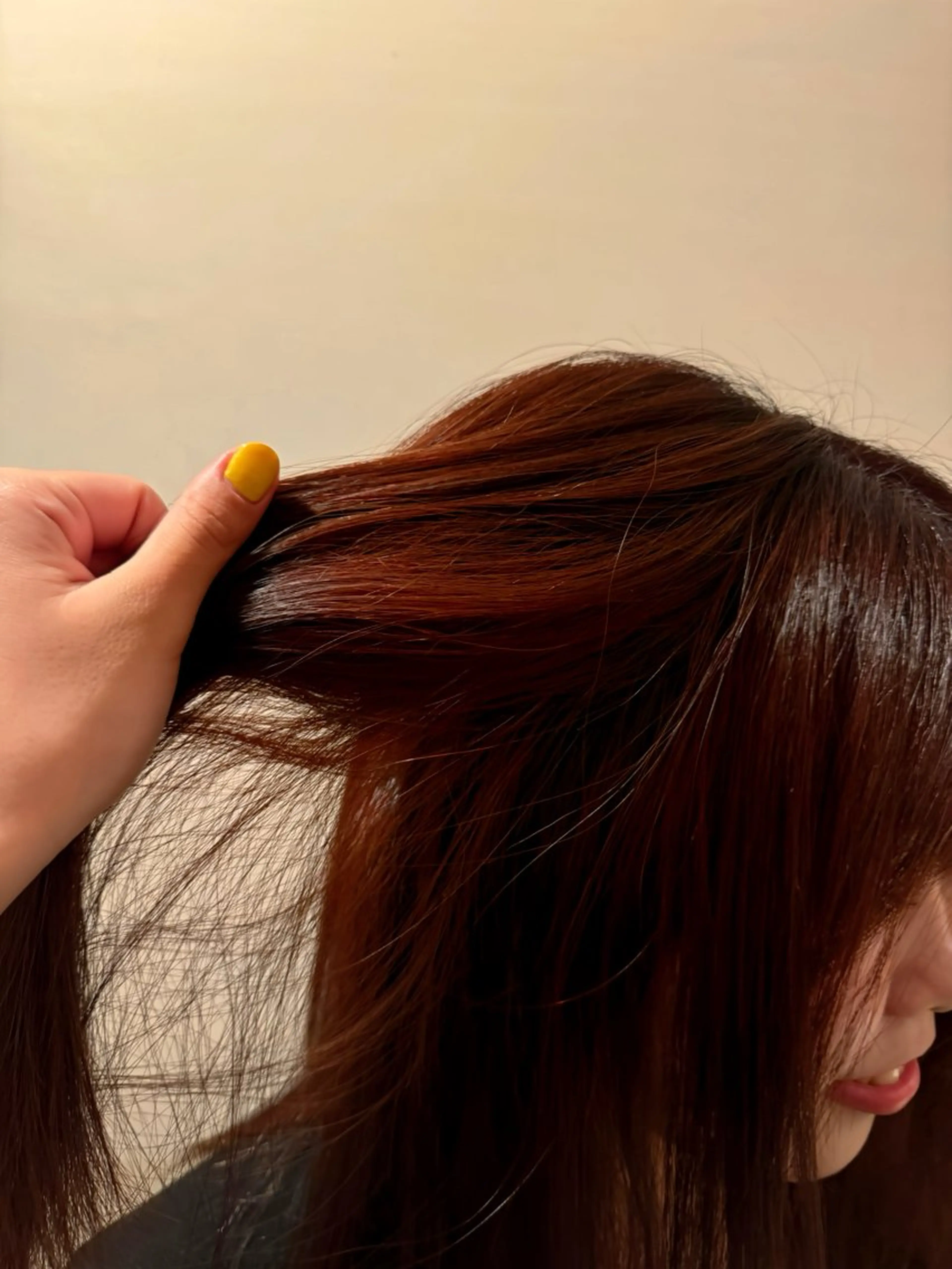 ミディアム カラー ブラウンカラー ピンクカラー ピンクブラウン Natalie所属・中野 遥のヘアスタイル