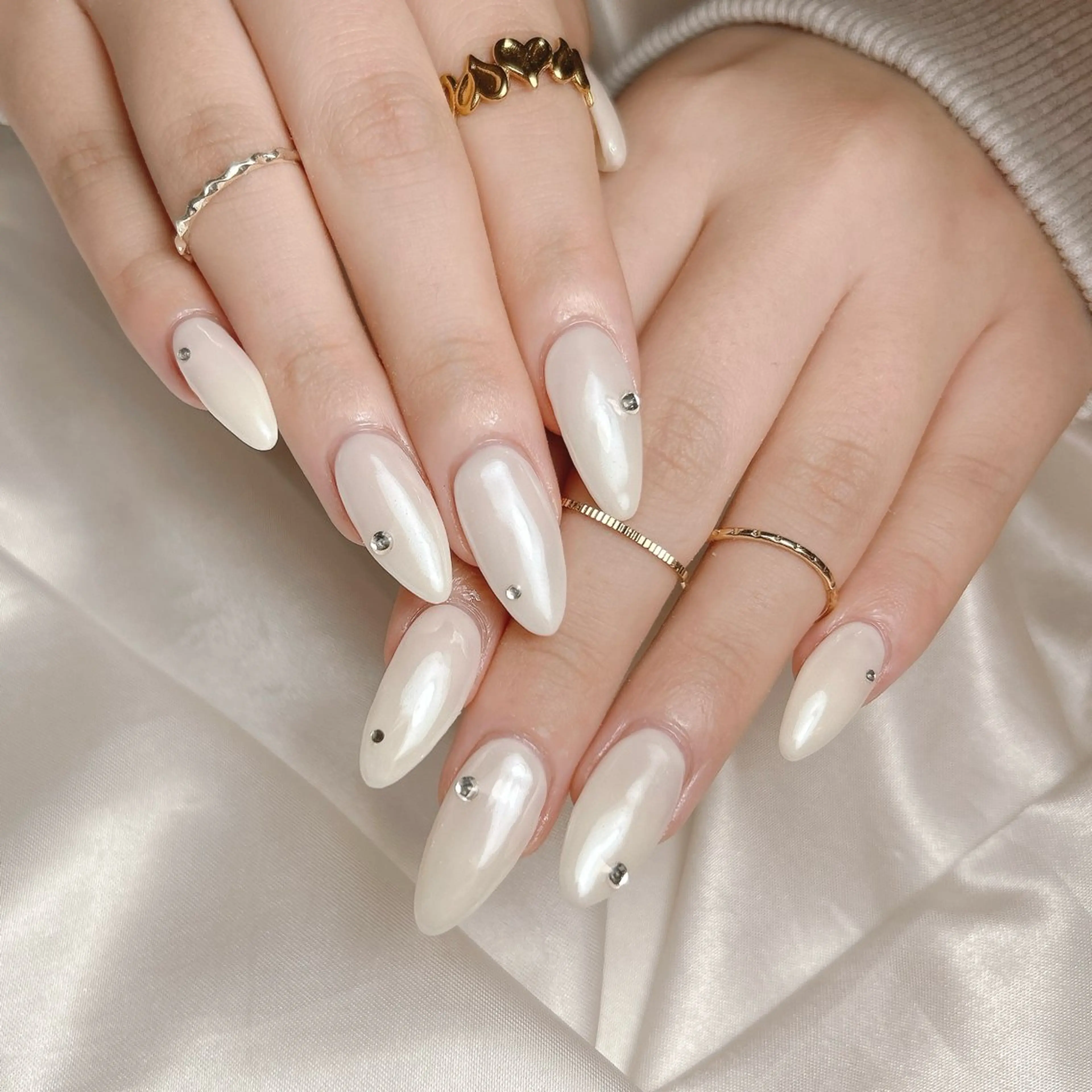 ネイル シンプルネイル ハンドネイル junna のぞいてねのネイルデザイン