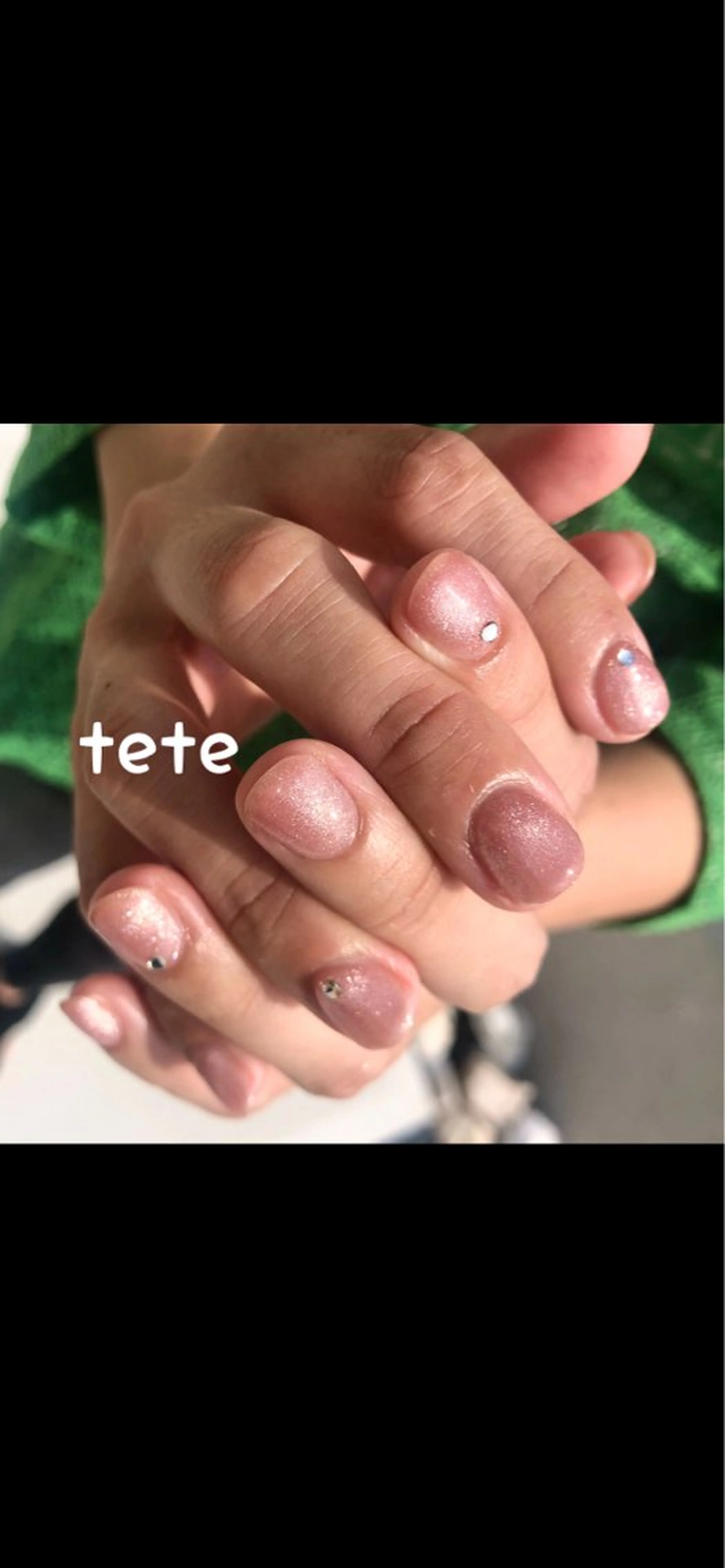 ネイル マグネットネイル ストーンネイル tete __のネイルデザイン