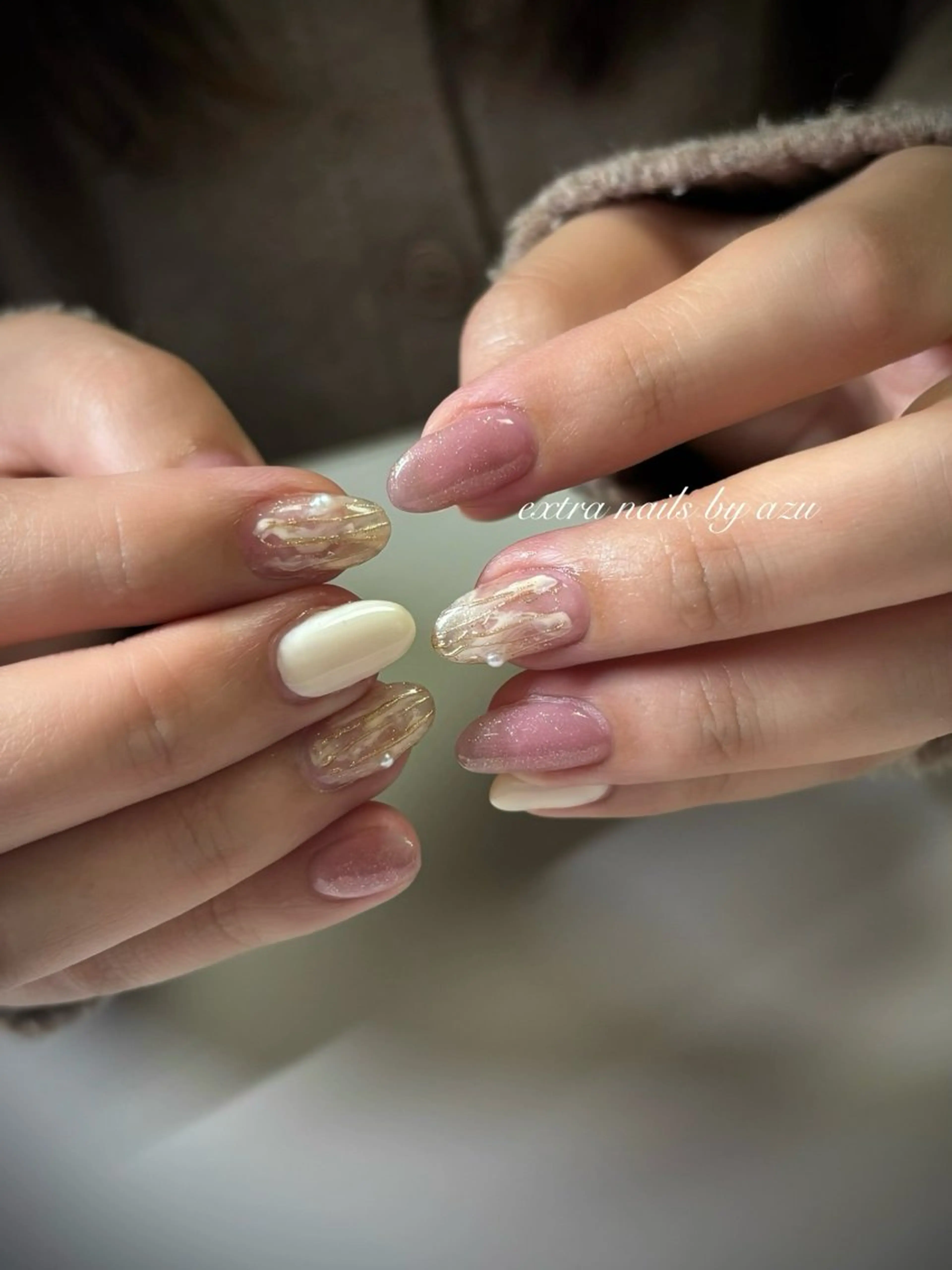 ネイル ショートネイル ハンドネイル extranails ／lemellaのネイルデザイン