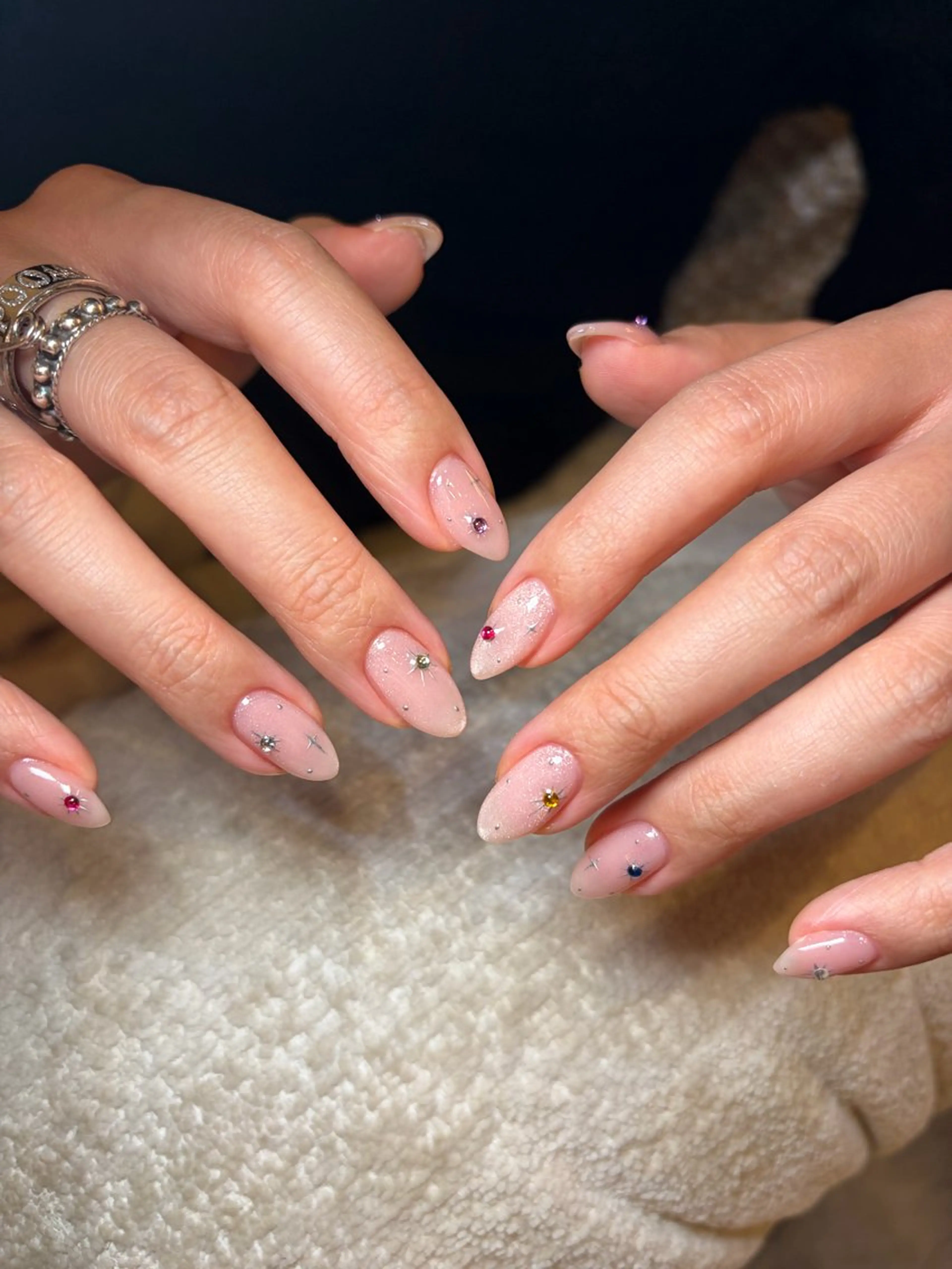 ネイル アートネイル マグネットネイル ストーンネイル ハンドネイル 🌼大西洋子 laughl🌼のネイルデザイン