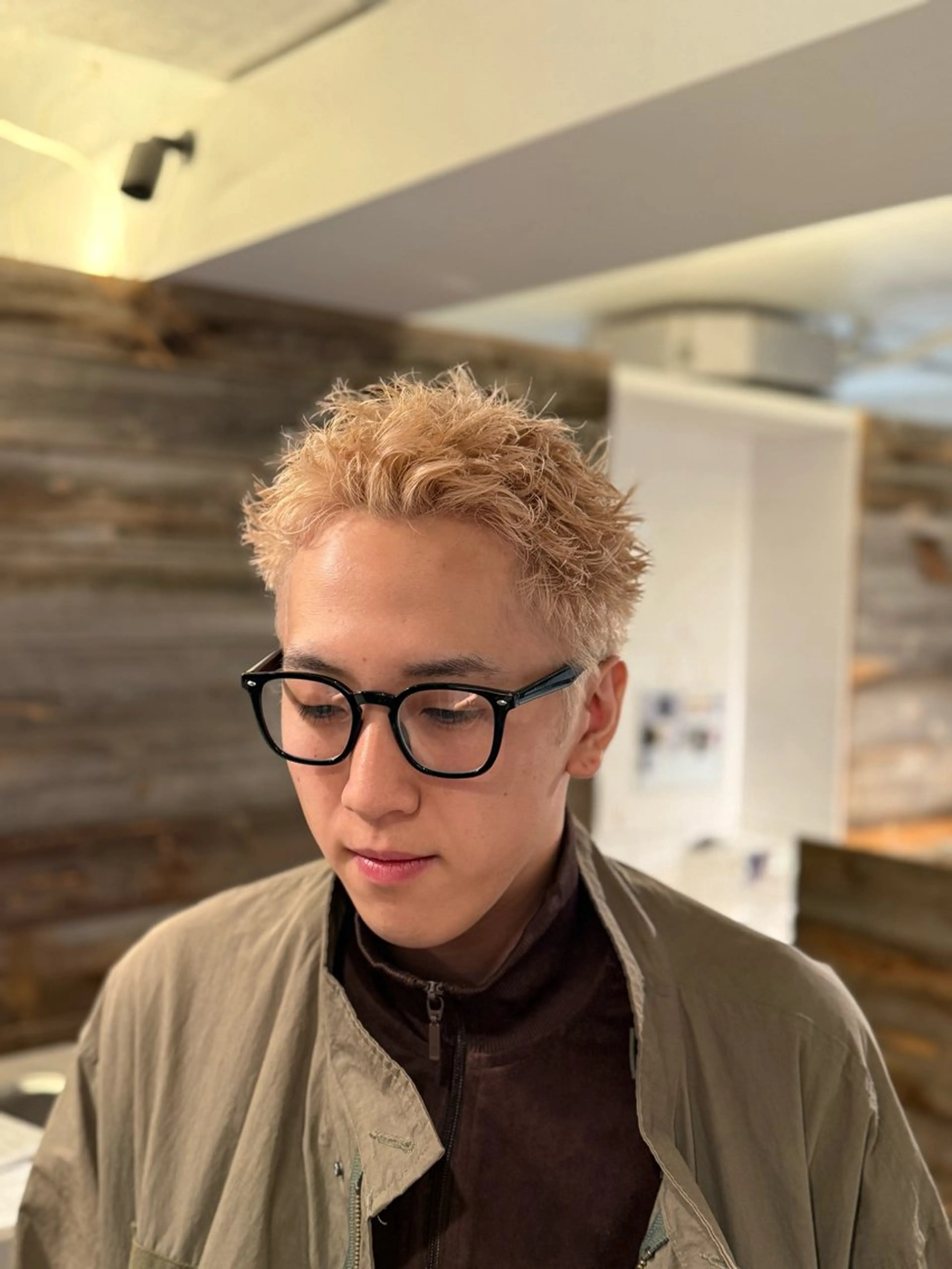 カラー メンズ スパイキーショート カット ヘアカラー メンズパーマ 特化/中川拓也のヘアスタイル