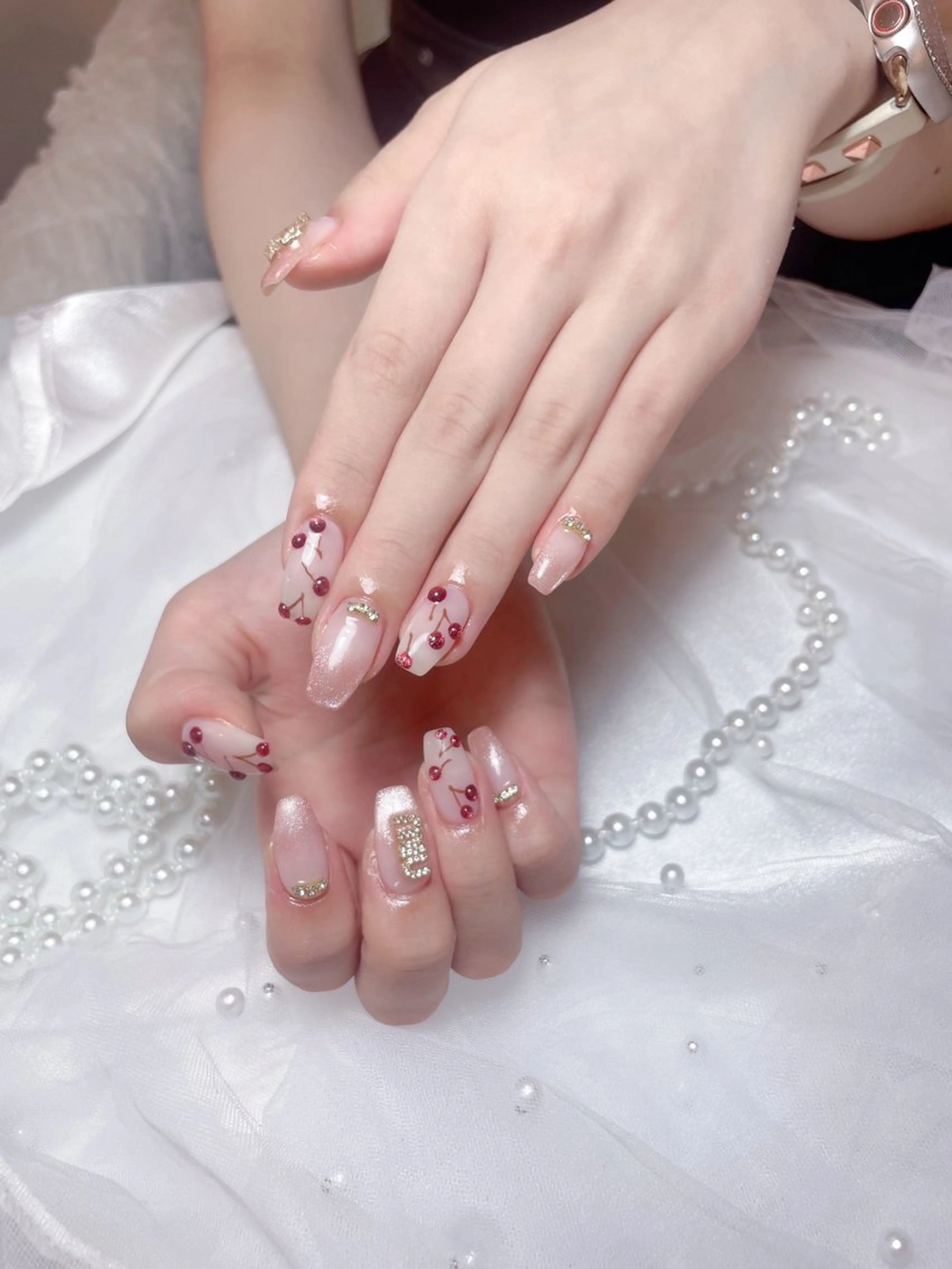 ネイル フットネイル フレンチネイル ジェルネイル ガーリー グラデーション D.d Nail Moeのネイルデザイン