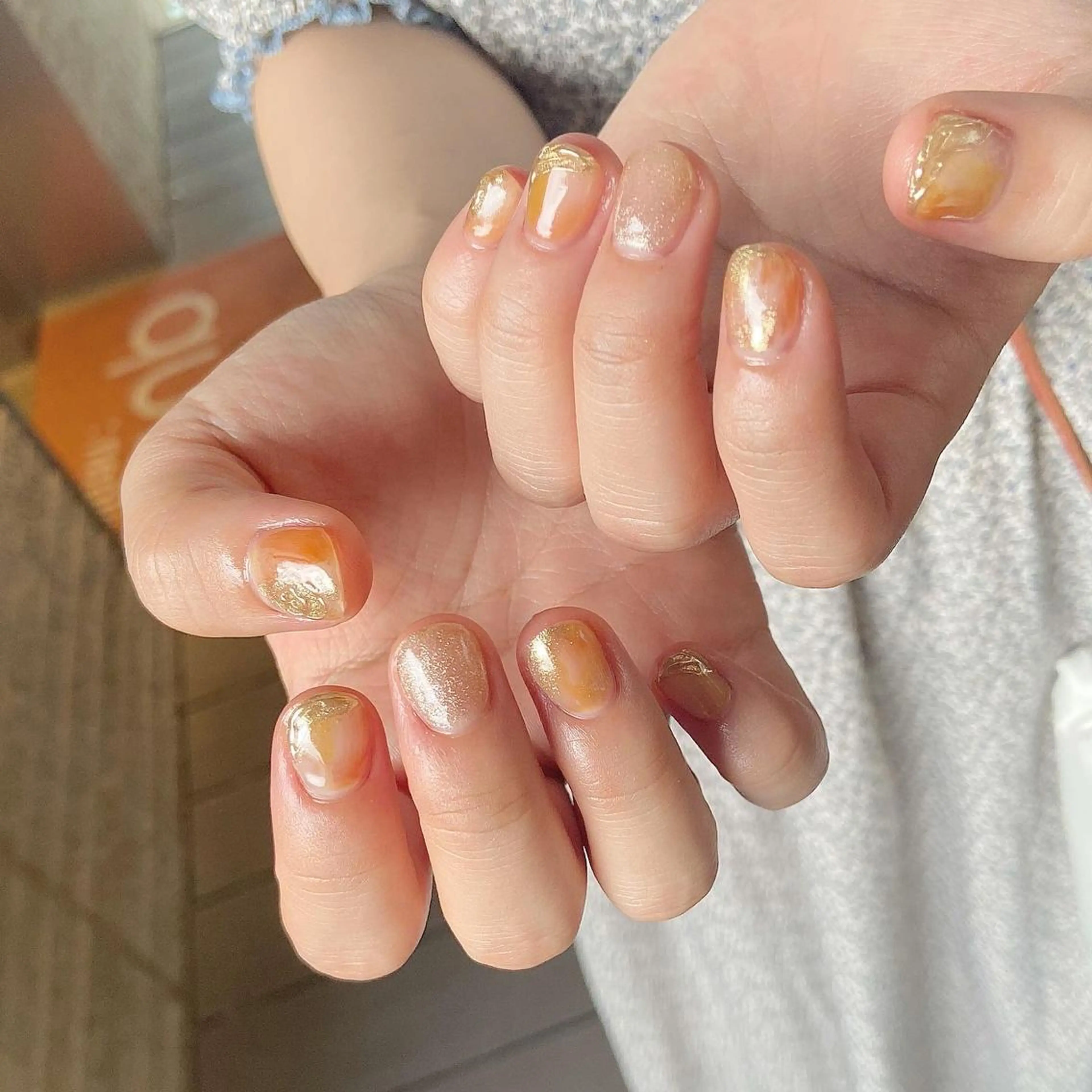 ネイル ハンドネイル 𝕄𝕚𝕪𝕦🤍 自由が丘⌇パラジェルのネイルデザイン