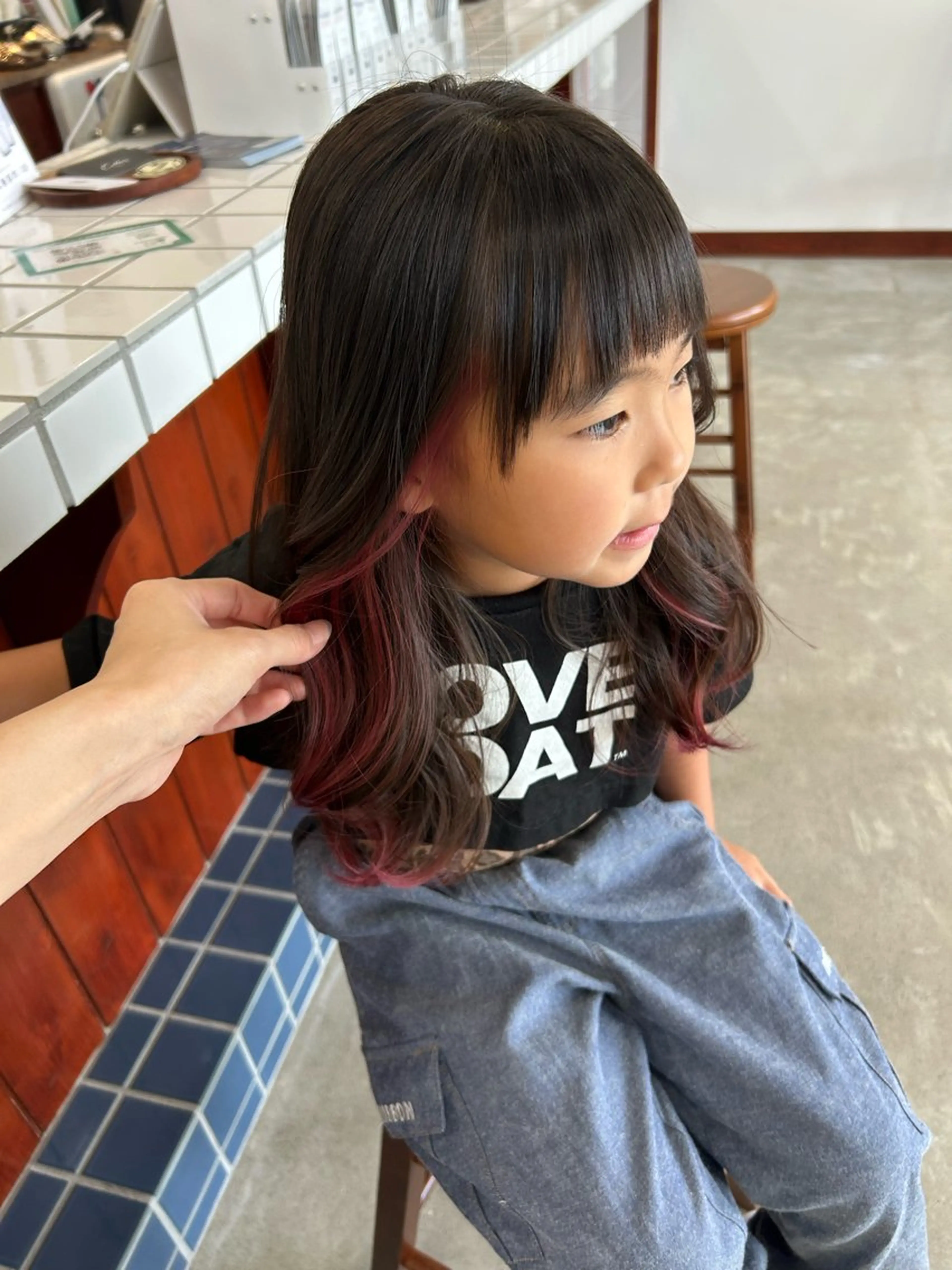 カラー キッズ 松尾幸栄 PLEASUREのヘアスタイル