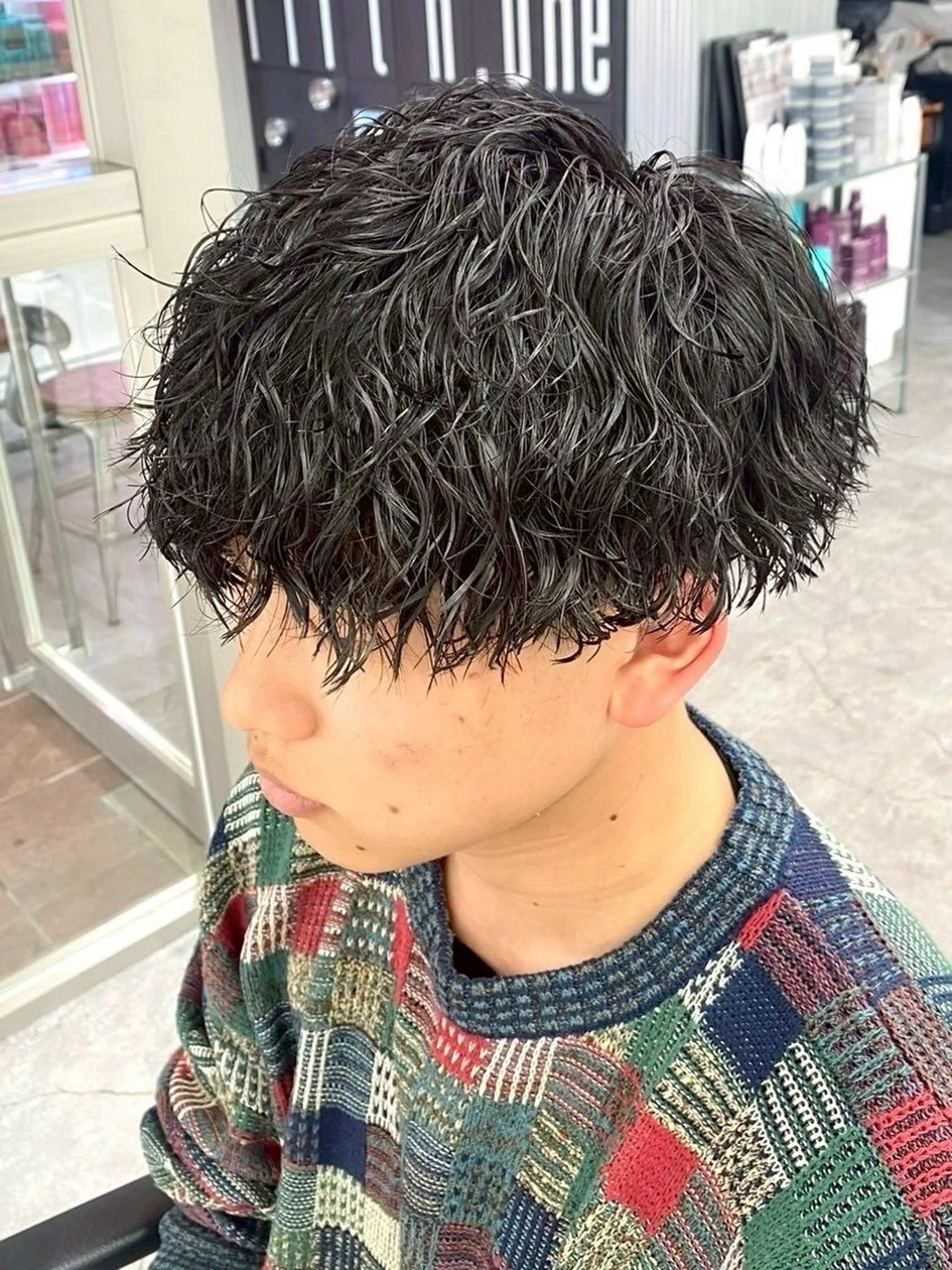 パーマ メンズ カット パーマ メンズカット/パーマ Tomomi💙のヘアスタイル