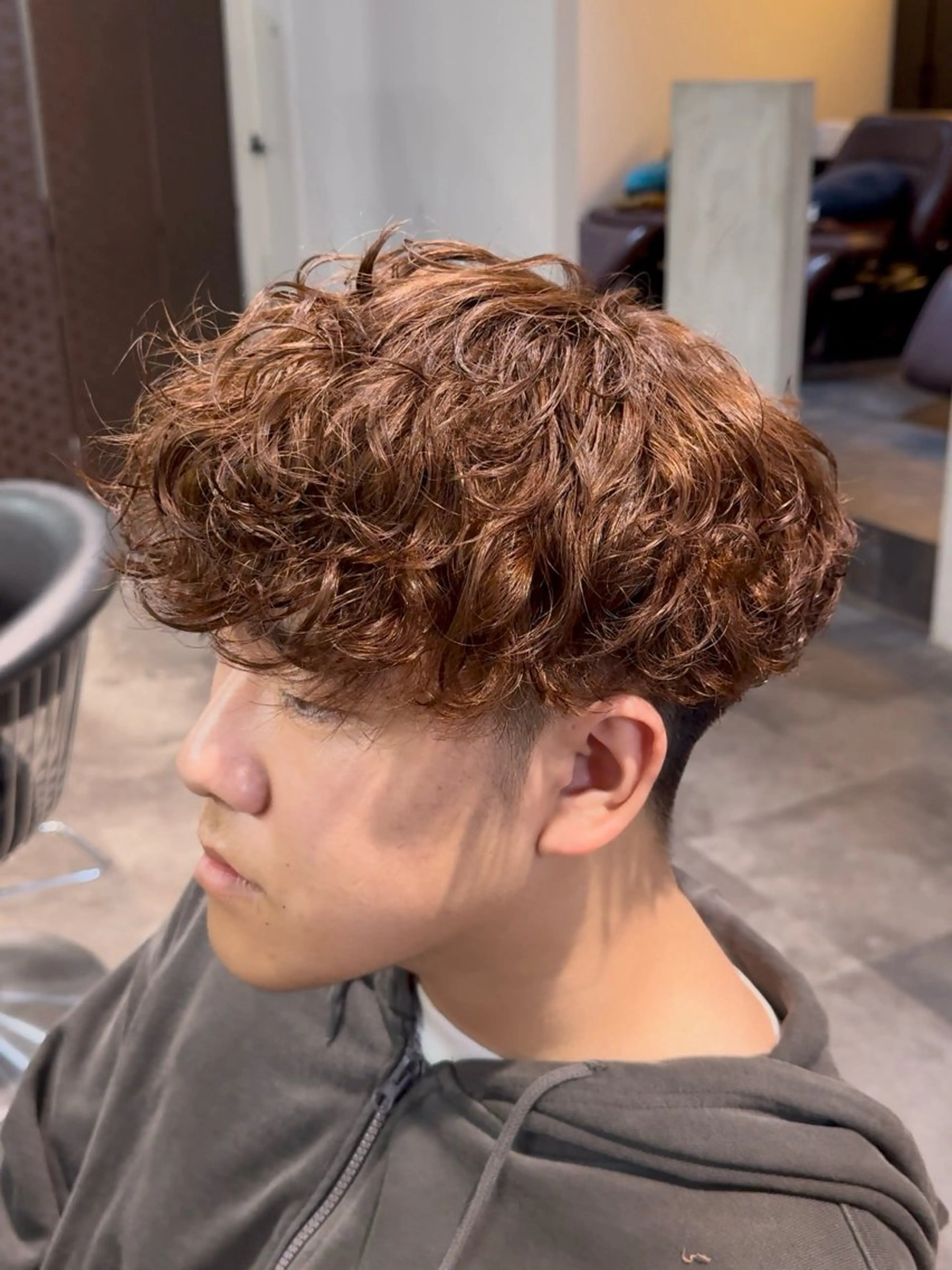 ショート パーマ メンズ カット パーマ トリートメント メンズパーマ/ メンズ特化/寺阪拓真のヘアスタイル