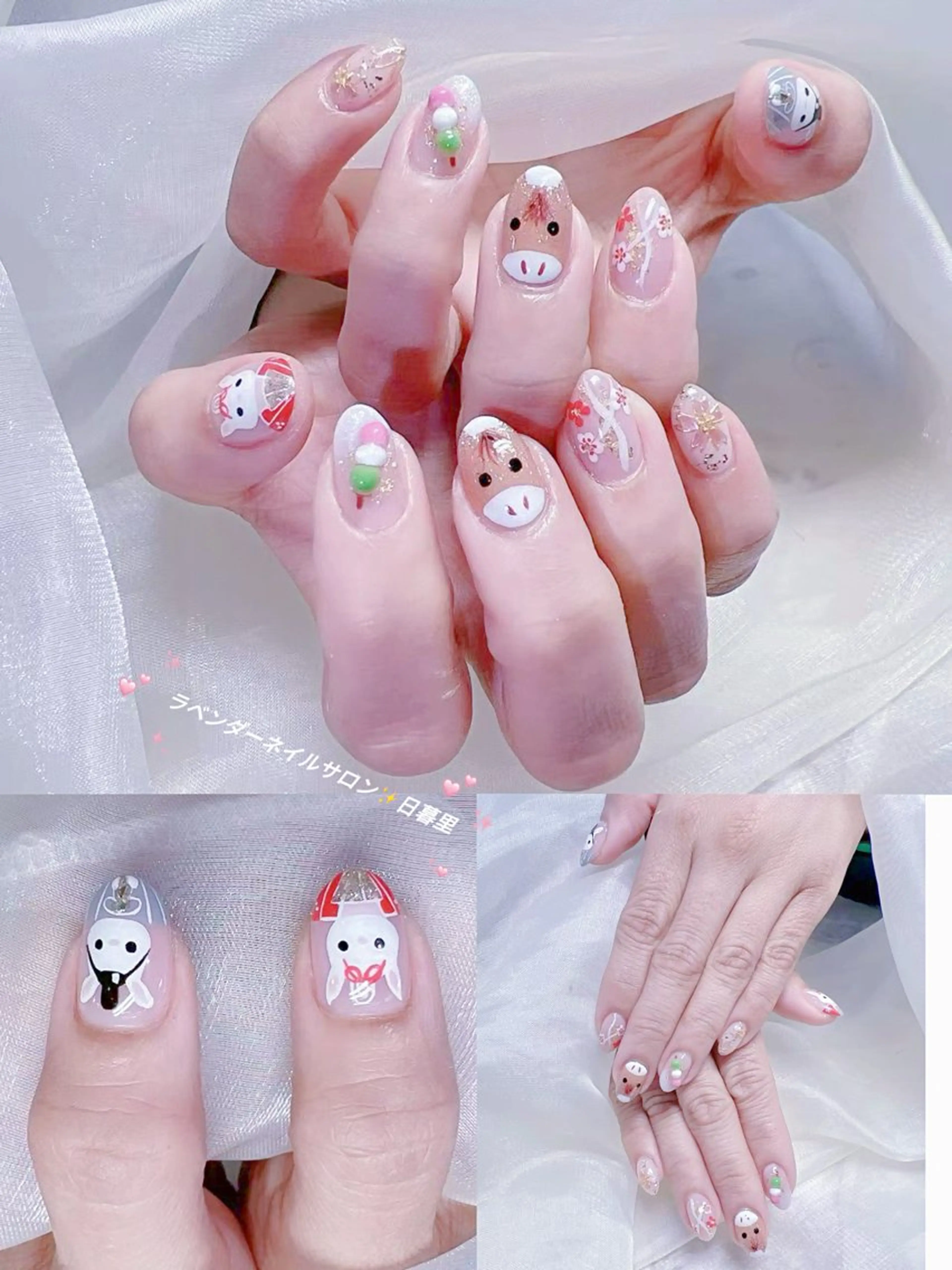 ネイル ハンドネイル ラベンダー💖日暮里 ルル💖ネイルのネイルデザイン