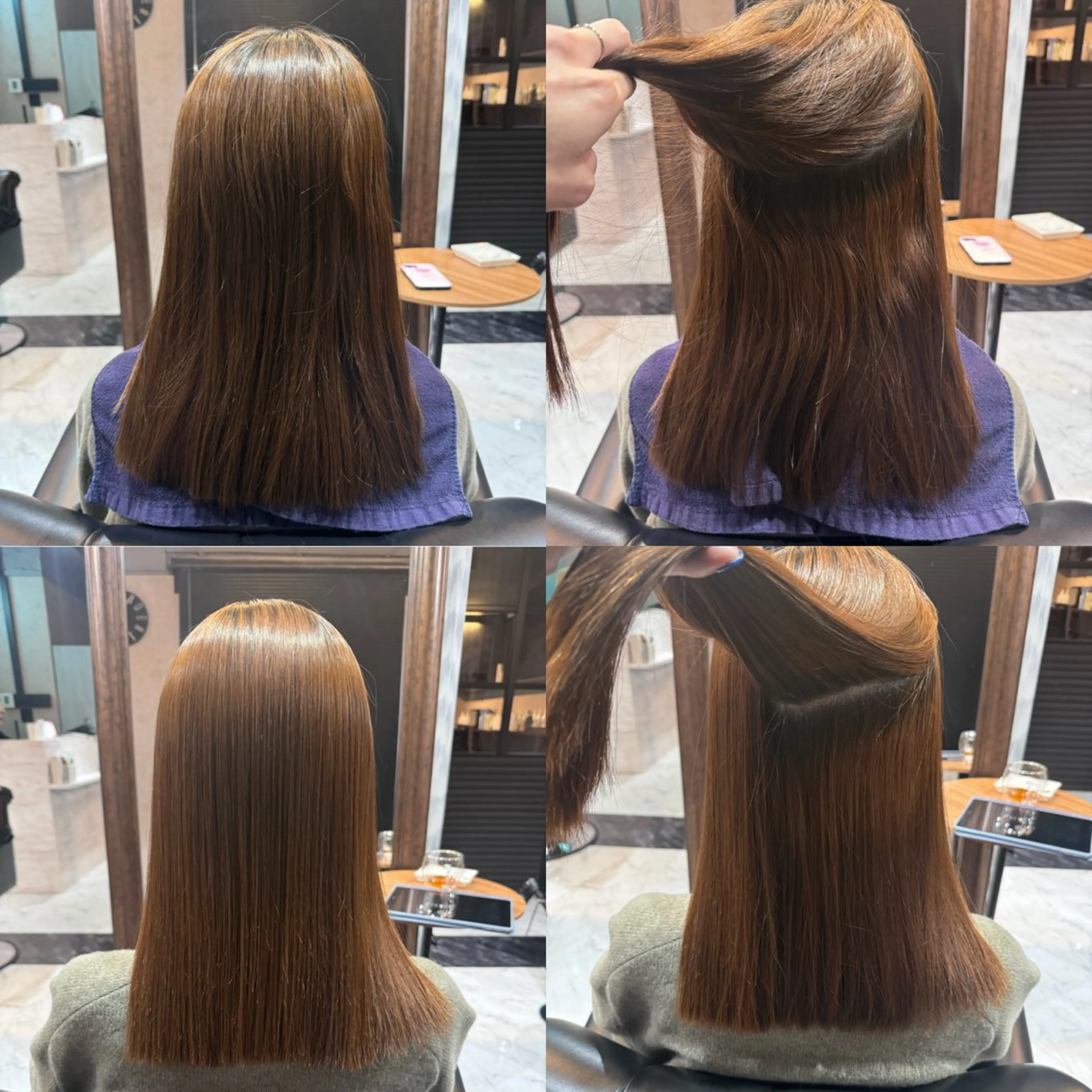 ミディアム 縮毛矯正 LuanaTOKYO 都築佑汰のヘアスタイル