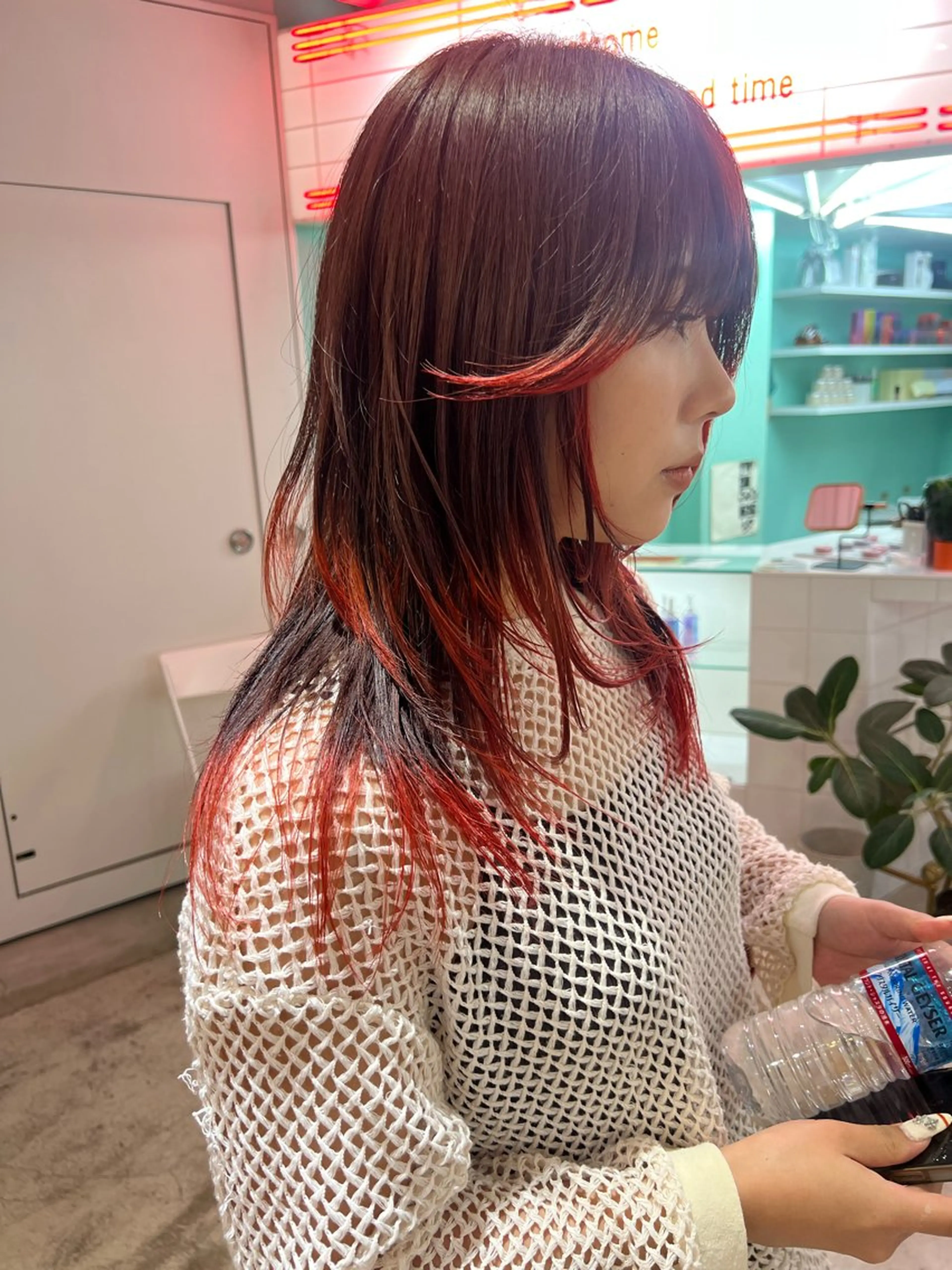 ロング ヘアカラー トリートメント 💥ウルフカット デザインあんな💥のヘアスタイル