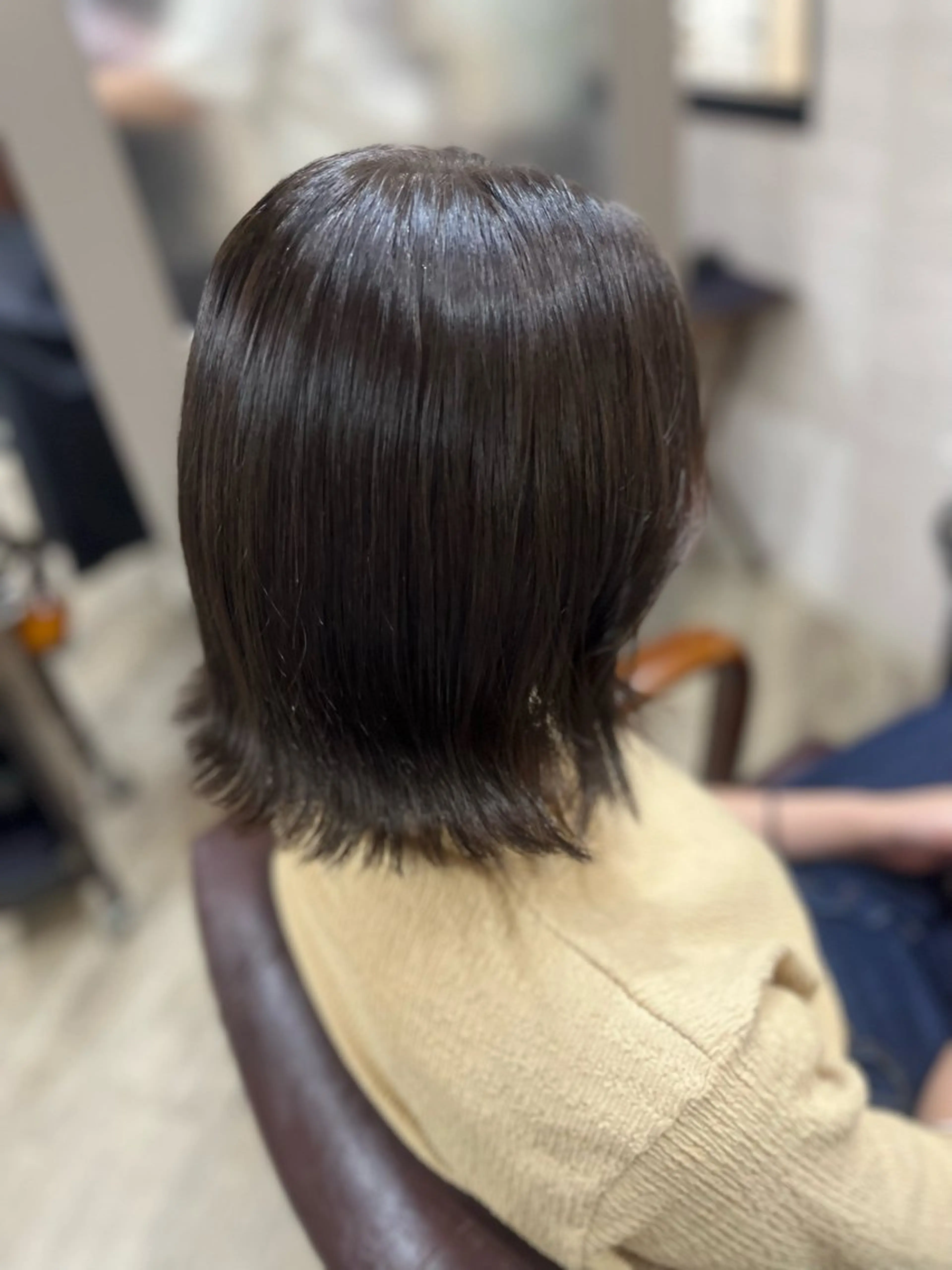 ミディアム カラー カット ヘアカラー トリートメント 🫧ぷる艶カラー🫧 Yuubi🦩のヘアスタイル