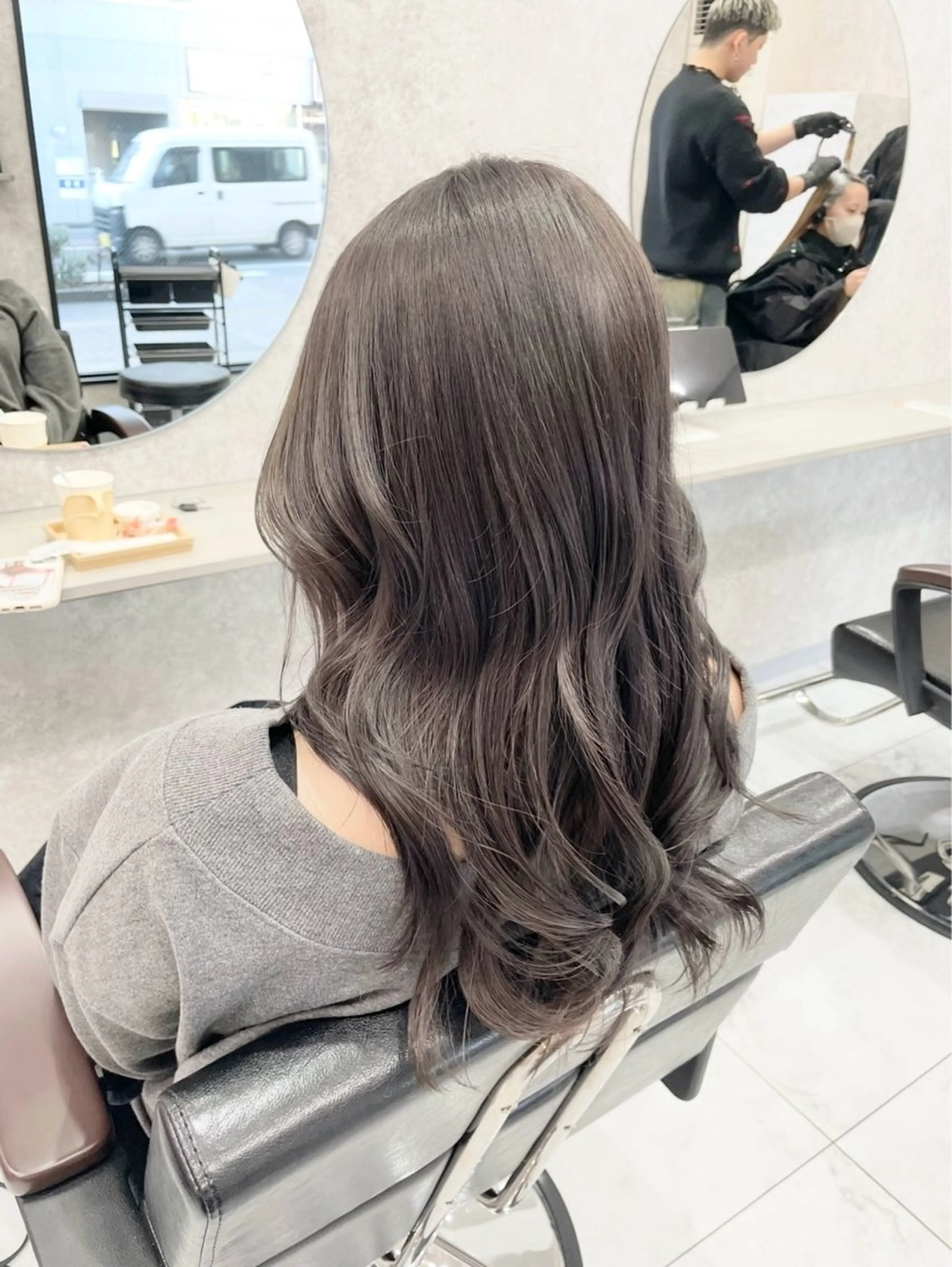 セミロング 🦋ハイトーン🦋 石山 希理🦋のヘアスタイル