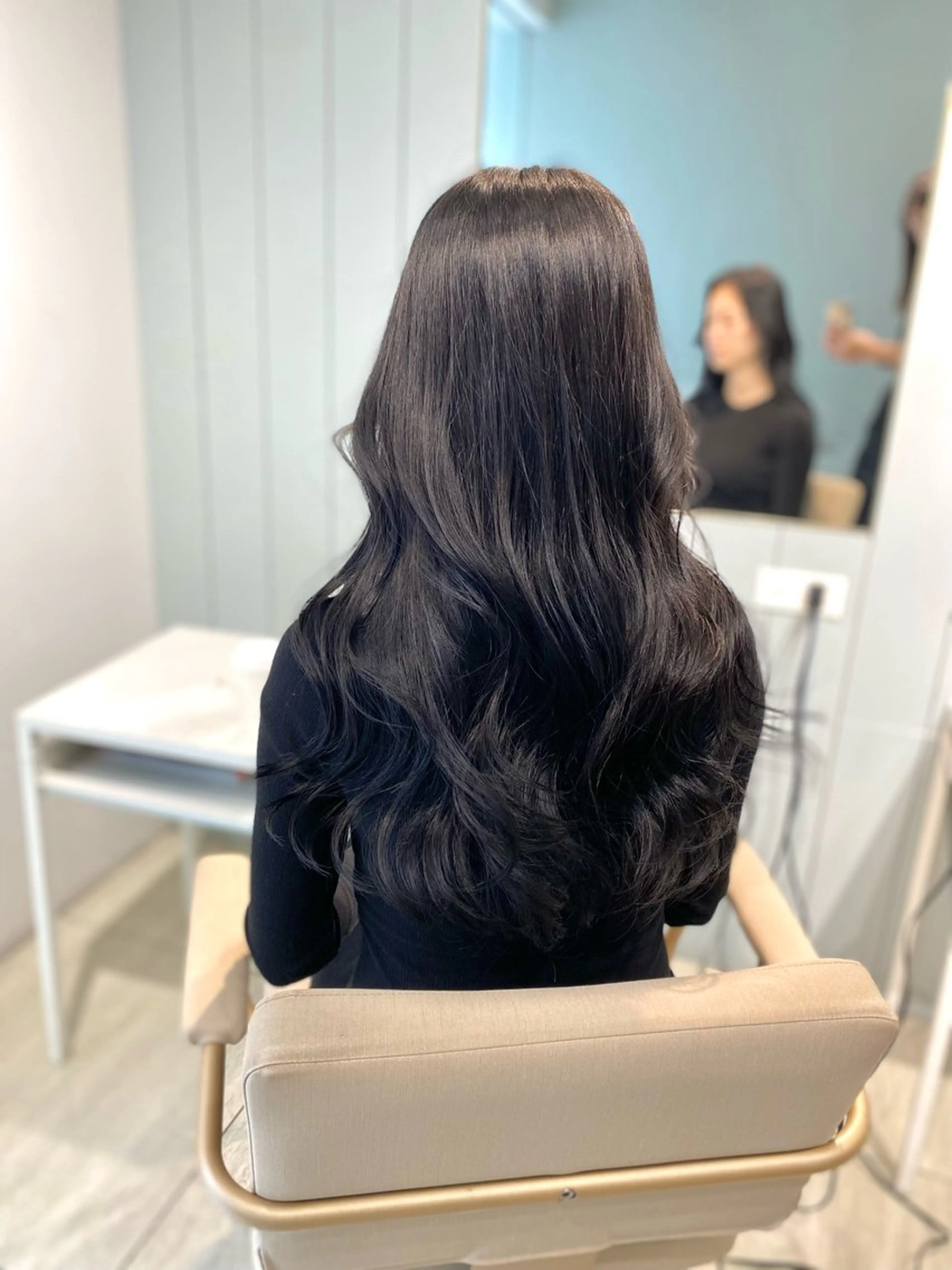 ロング カラー カット ヘアカラー トリートメント 韓国風レイヤーカット 💎髪質改善"yuiのヘアスタイル