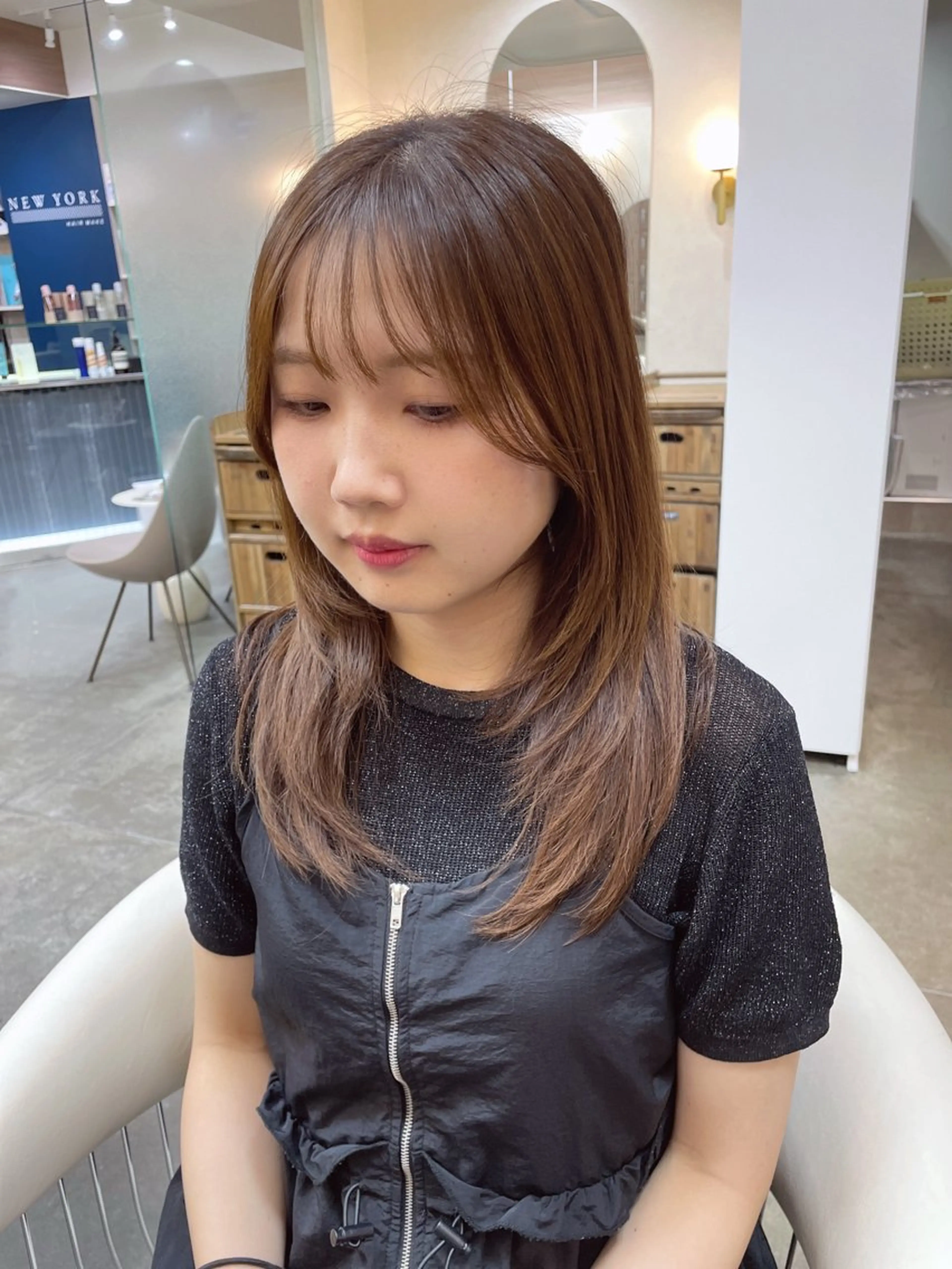 【カット無料】カラー+トリートメント【リタッチ】の写真