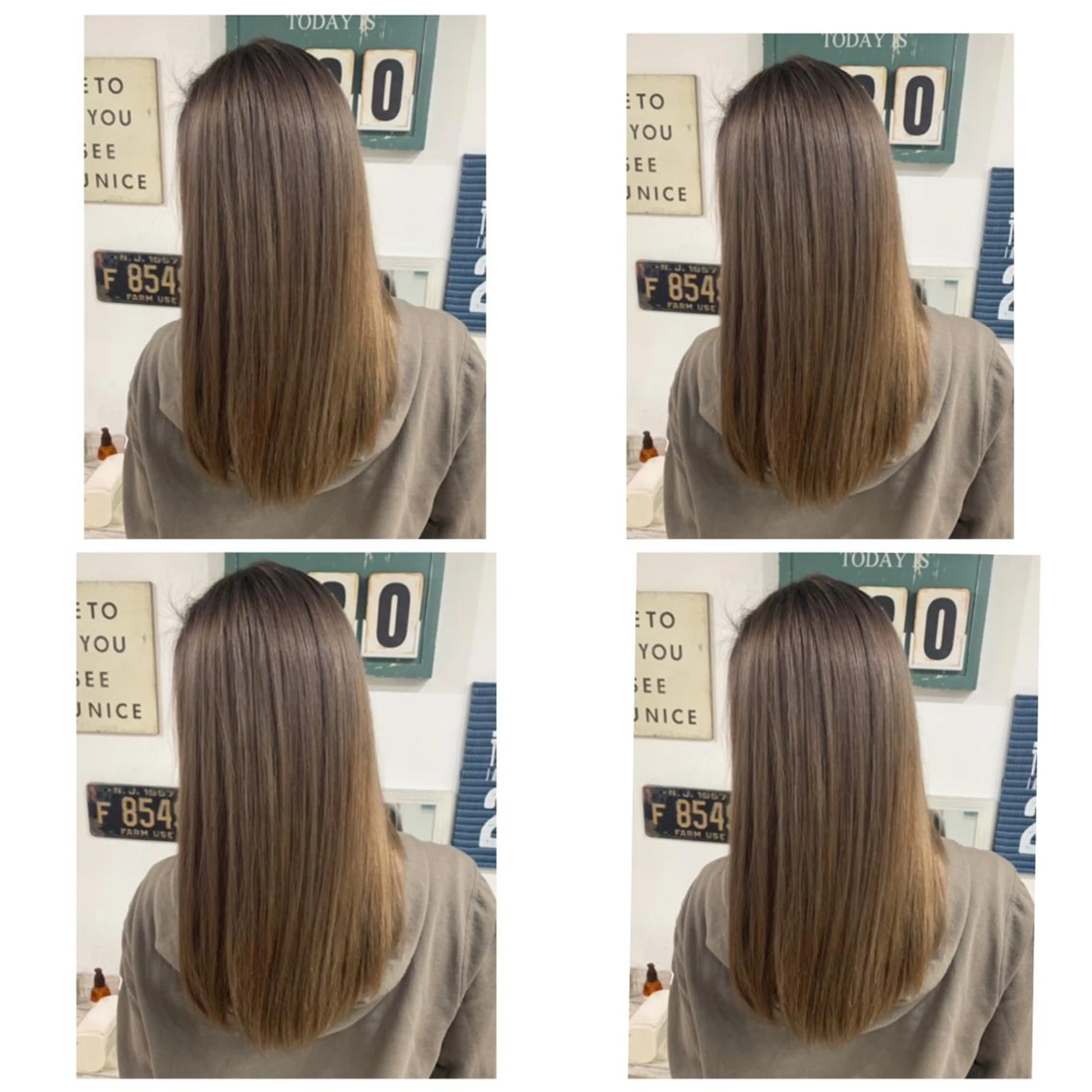 セミロング カラー カット ヘアカラー トリートメント 京都大人女性ショート 徒歩1分/秋山のヘアスタイル