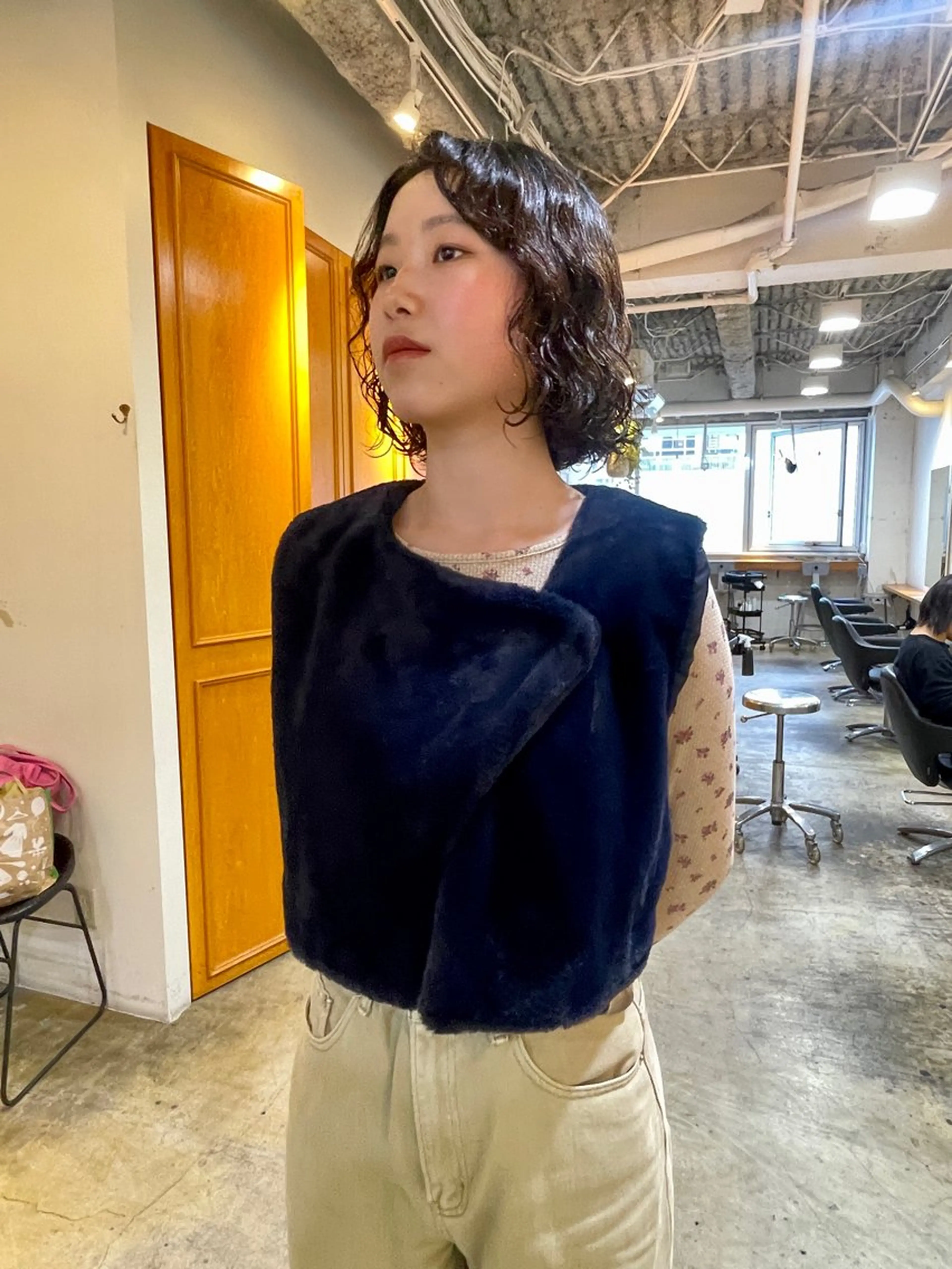 ミディアム カラー ボブ くせ毛 カット ヘアカラー トリートメント レイヤー/似合わせ TAKUYAのヘアスタイル