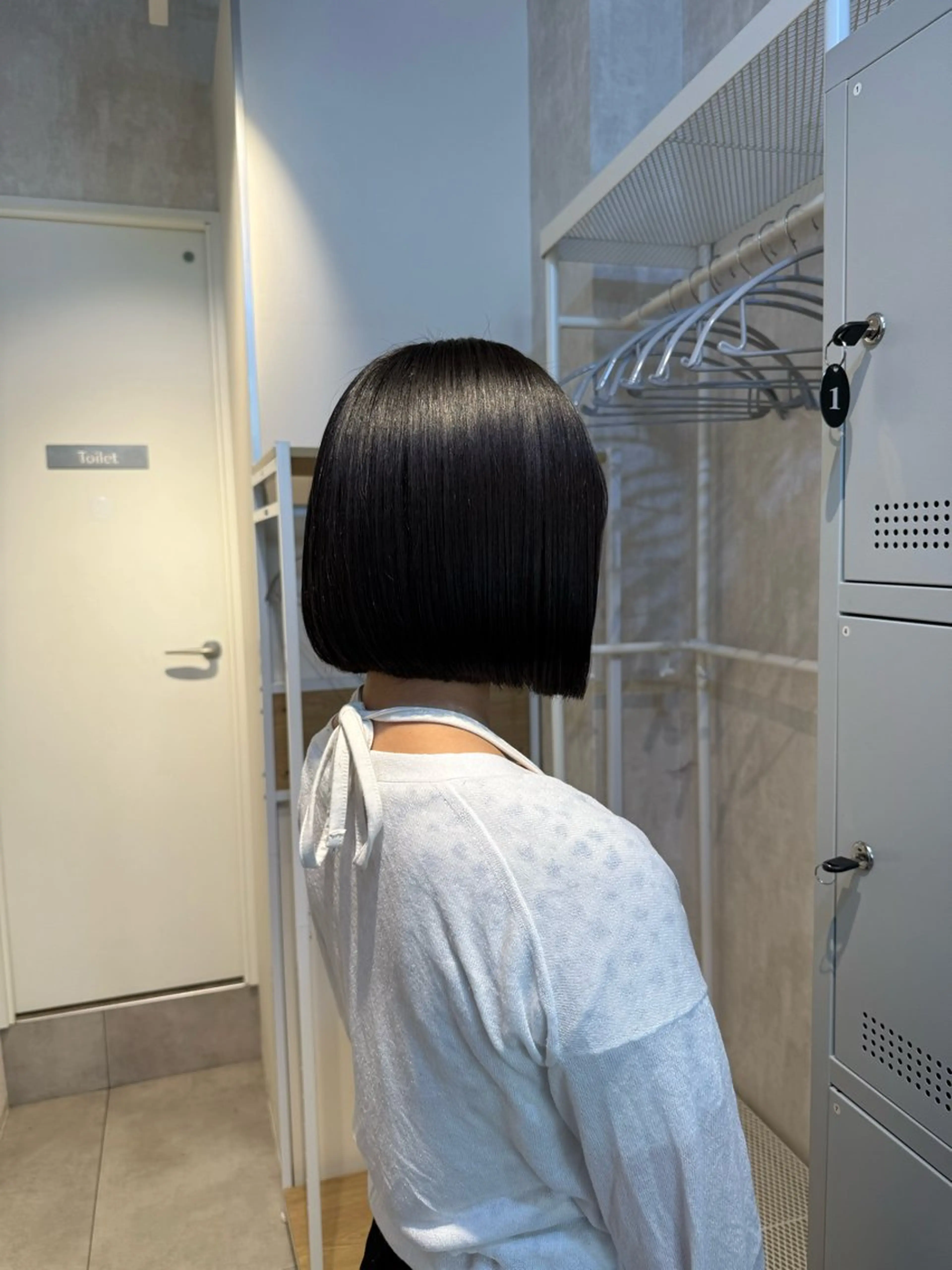 ショート ボブ 髪質改善 カット 縮毛矯正 トリートメント 神戸ボブ✂️ ioe三宮/田 伸佳のヘアスタイル