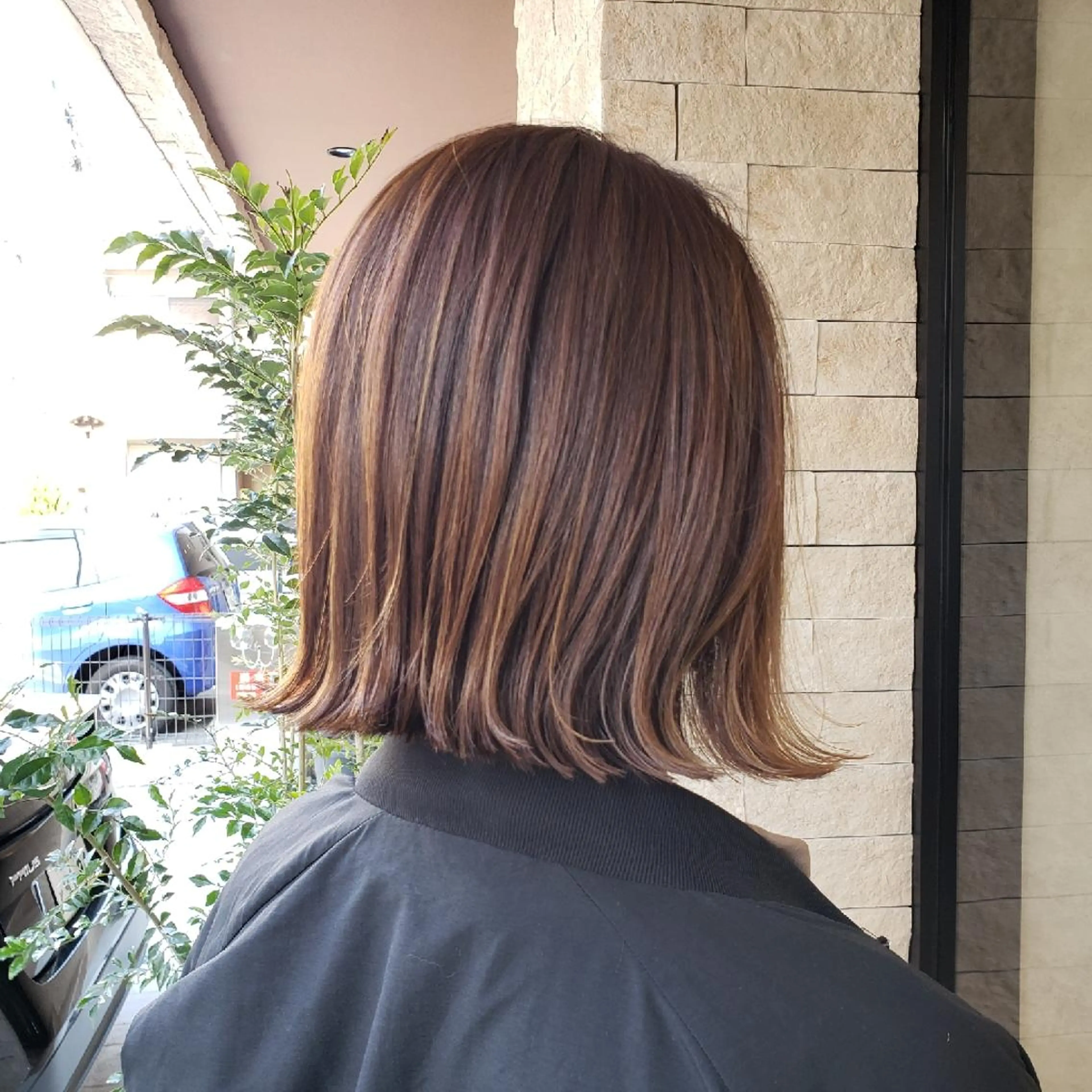 ミディアム カラー パーマ カット ヘアカラー パーマ 縮毛矯正 トリートメント RIENS♡xrea 山本優舞のヘアスタイル