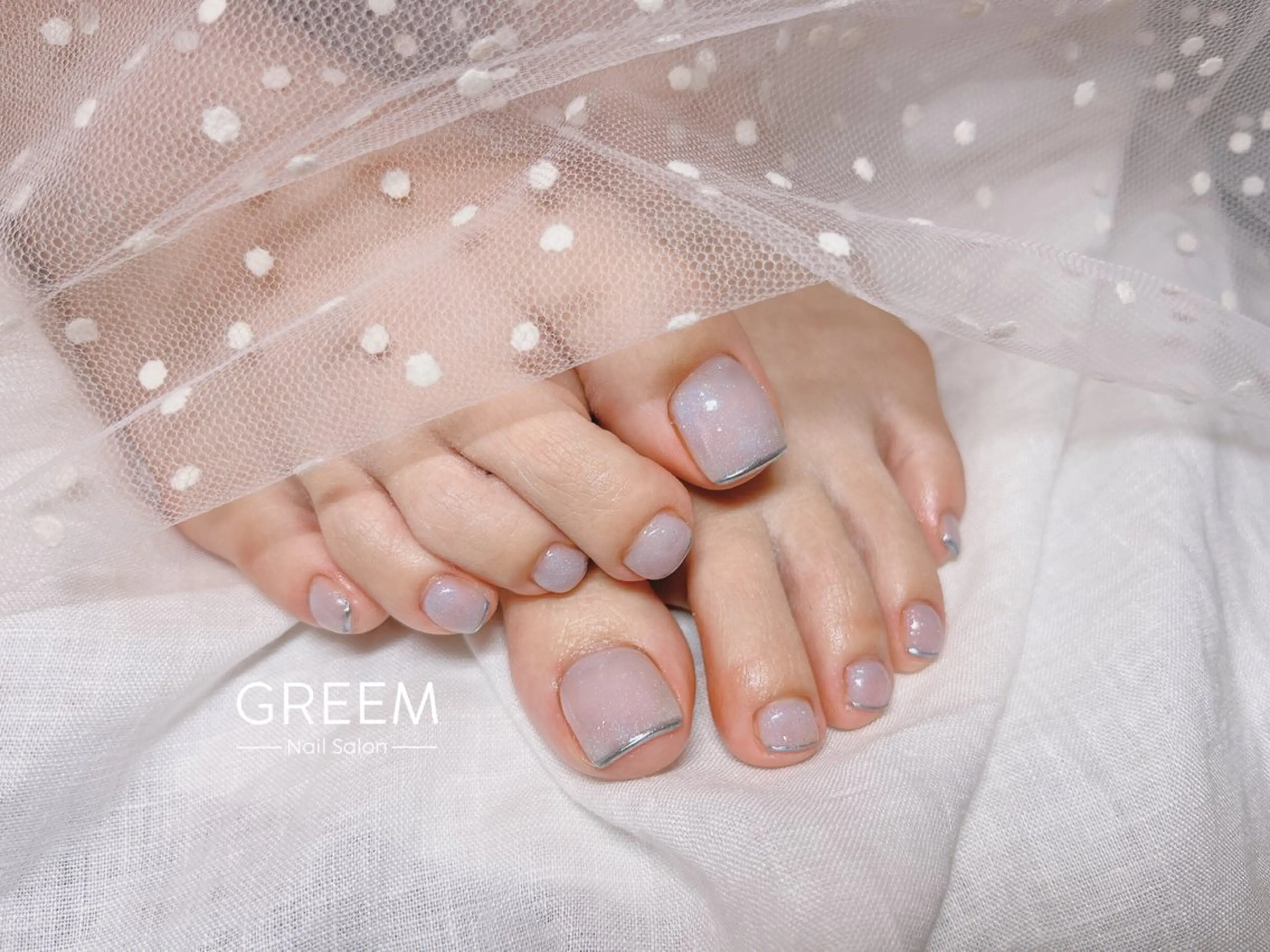 ネイル フラッシュネイル フットネイル ジェルネイル キラキラネイル マグネットネイル GREEM グリームのネイルデザイン