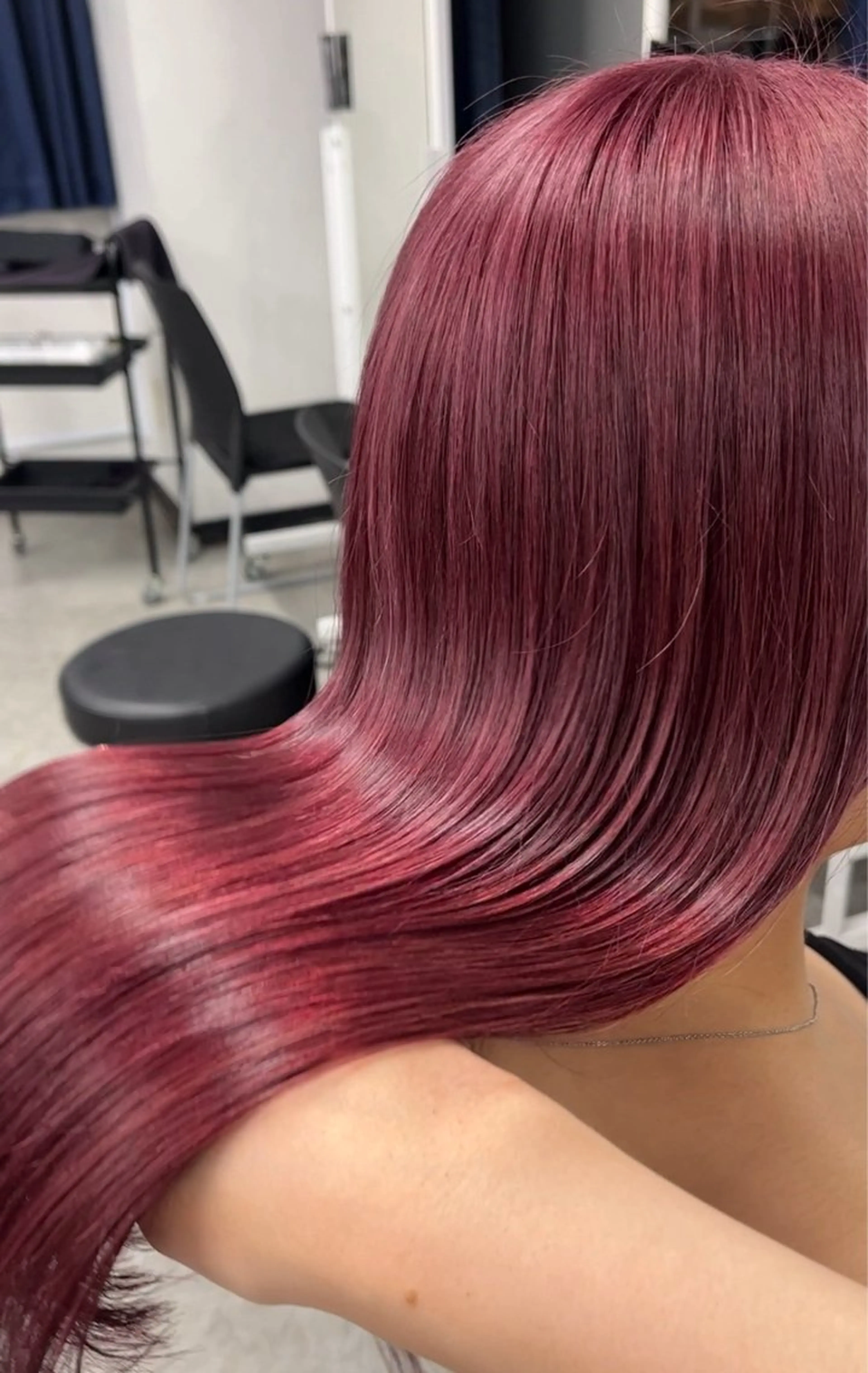 セミロング カラー 髪質改善 トリートメント ヘアカラー トリートメント ヘアセット 🎀Girly艶髪カ ラー🎀Harukaのヘアスタイル