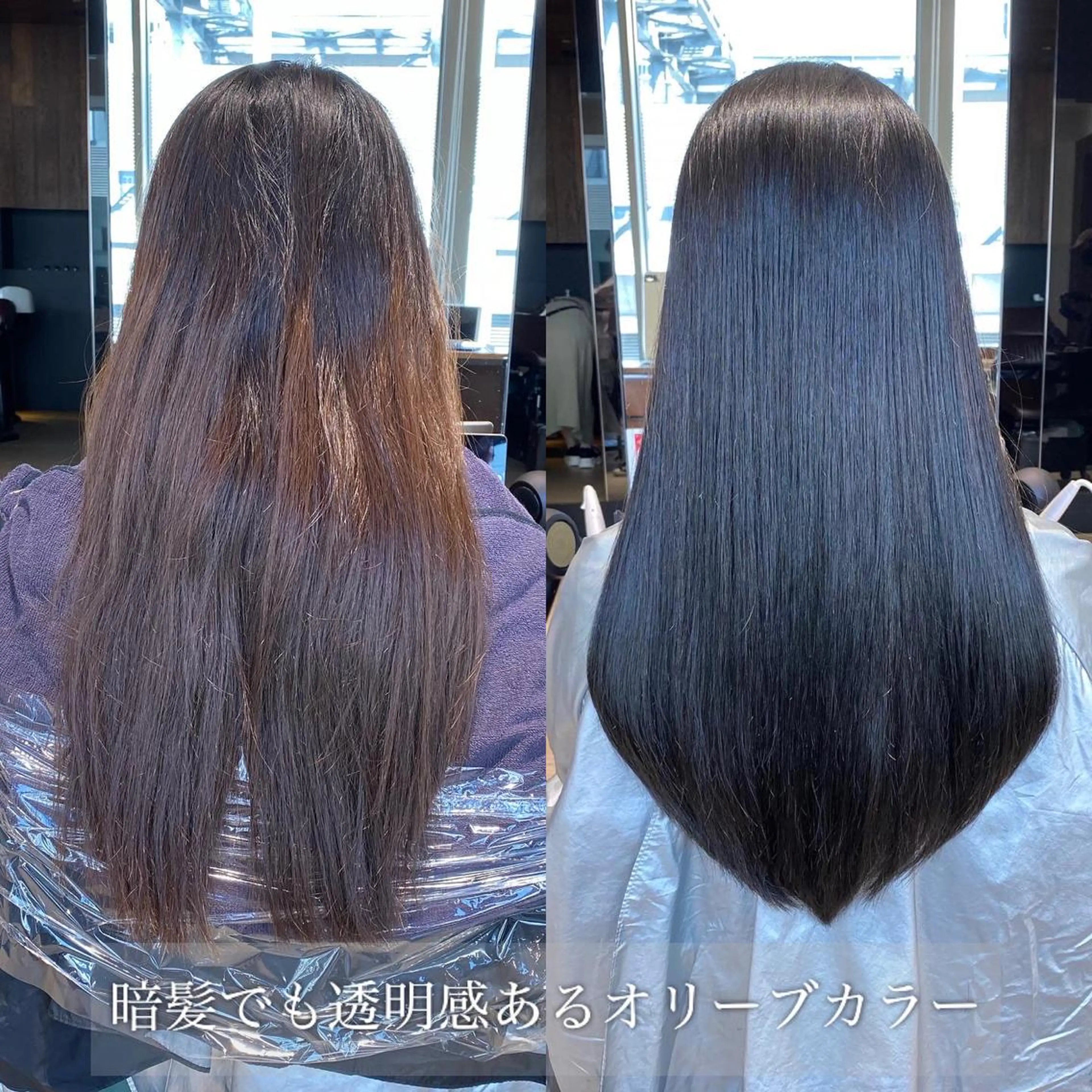 ロング カラー レイヤー/顔周り /透明感🩶高橋大のヘアスタイル