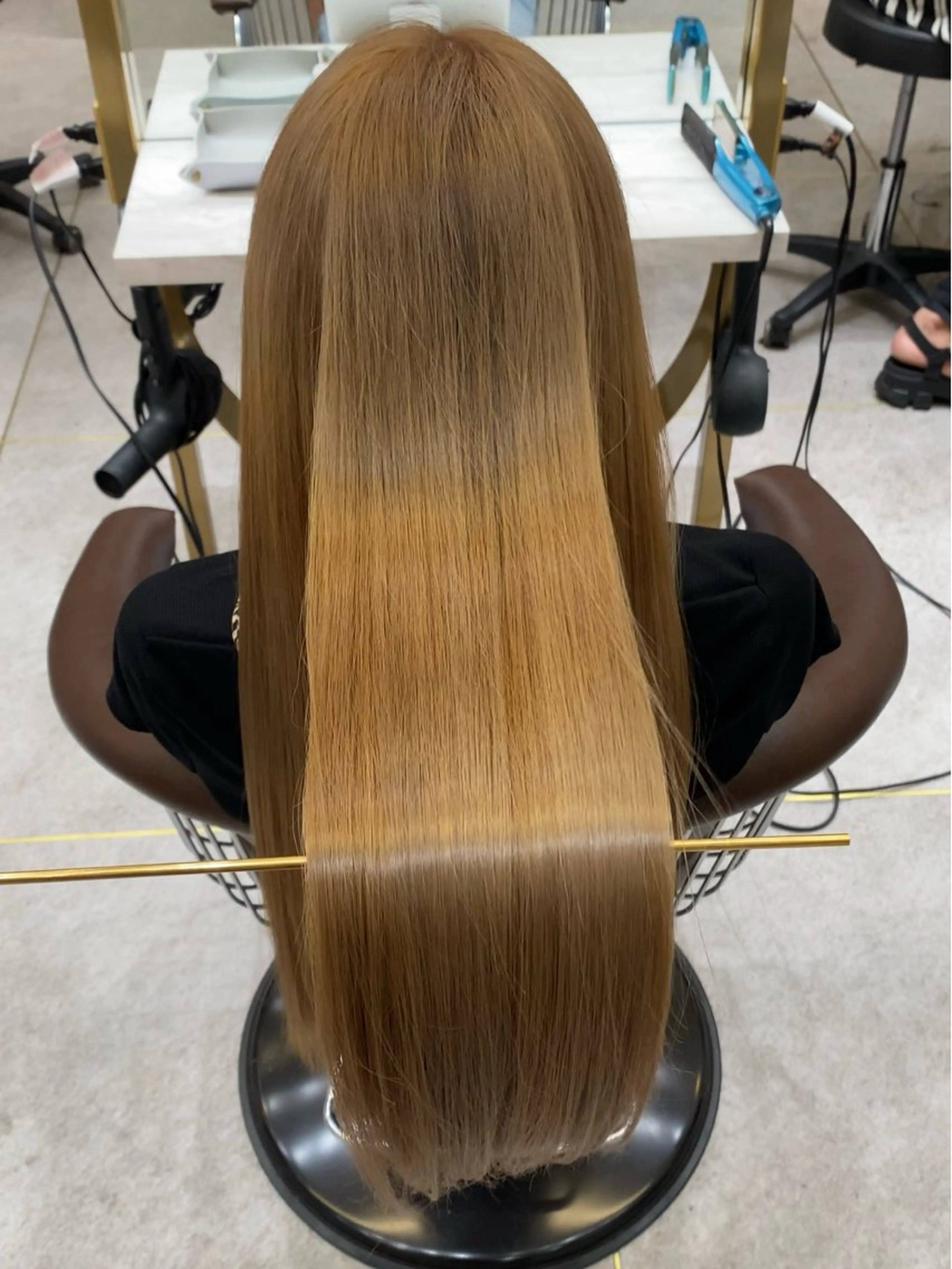 ロング 髪質改善 韓国風ヘア トリートメント 酸熱トリートメント トリートメント 🎀透明感ブラウ ンshizuka🎀のヘアスタイル