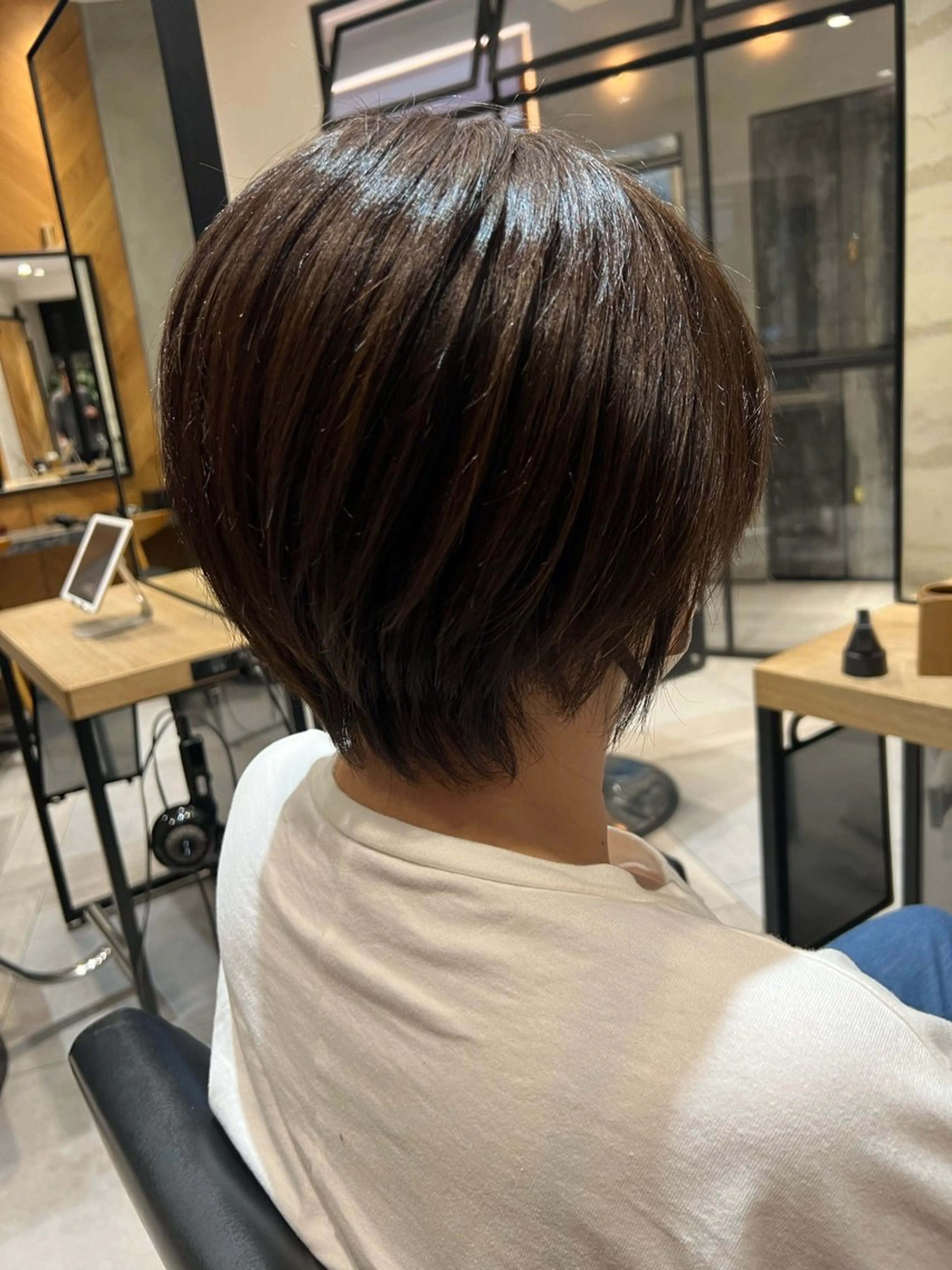 ショート ショートボブ ボブ ショートヘア カット トリートメント LOG武蔵新城所属・口コミ見てください！ ⭐️メンズカット大成のヘアスタイル