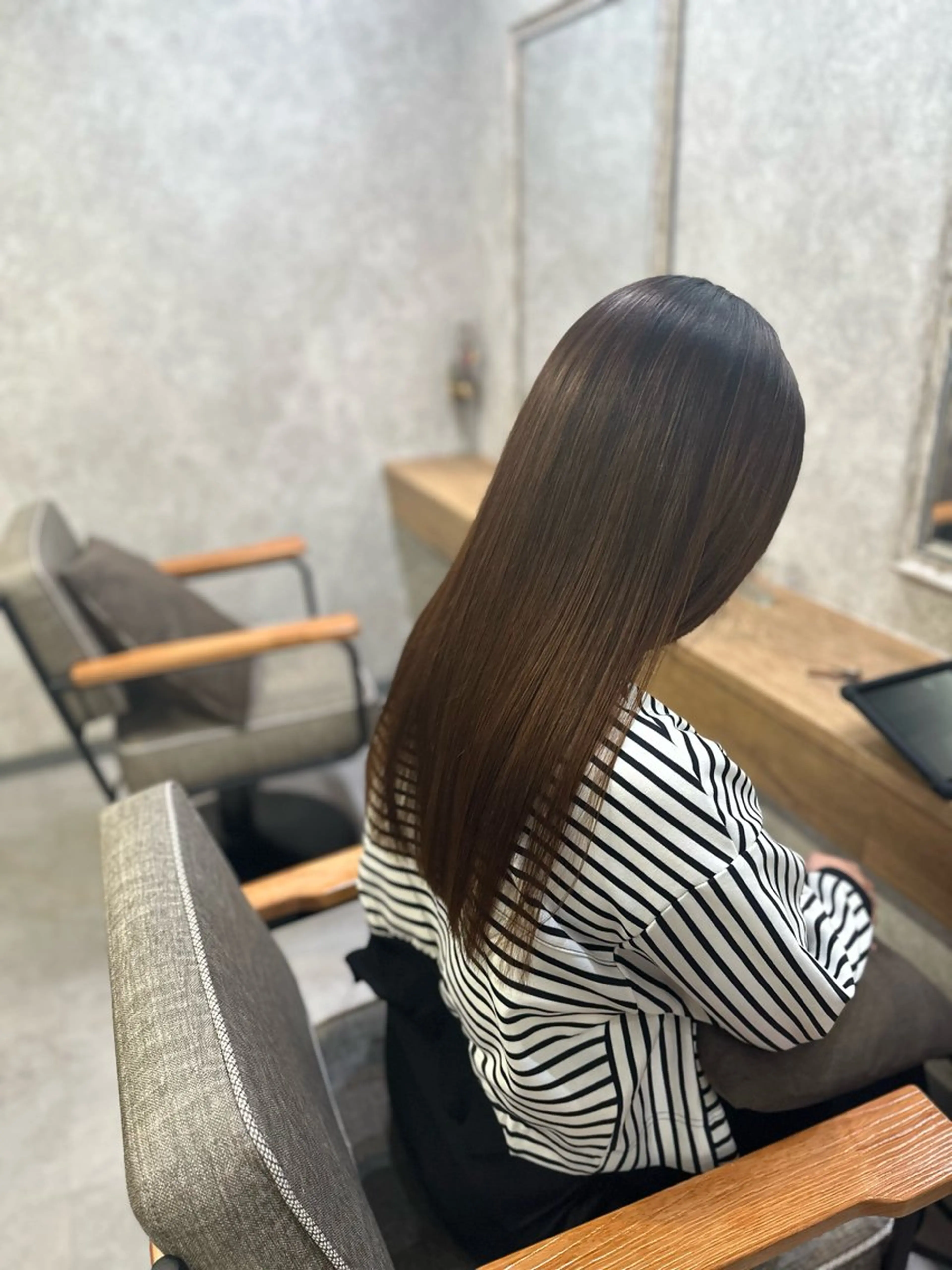 ミディアム 髪質改善/縮毛矯正/ 艶髪/根本和也のヘアスタイル