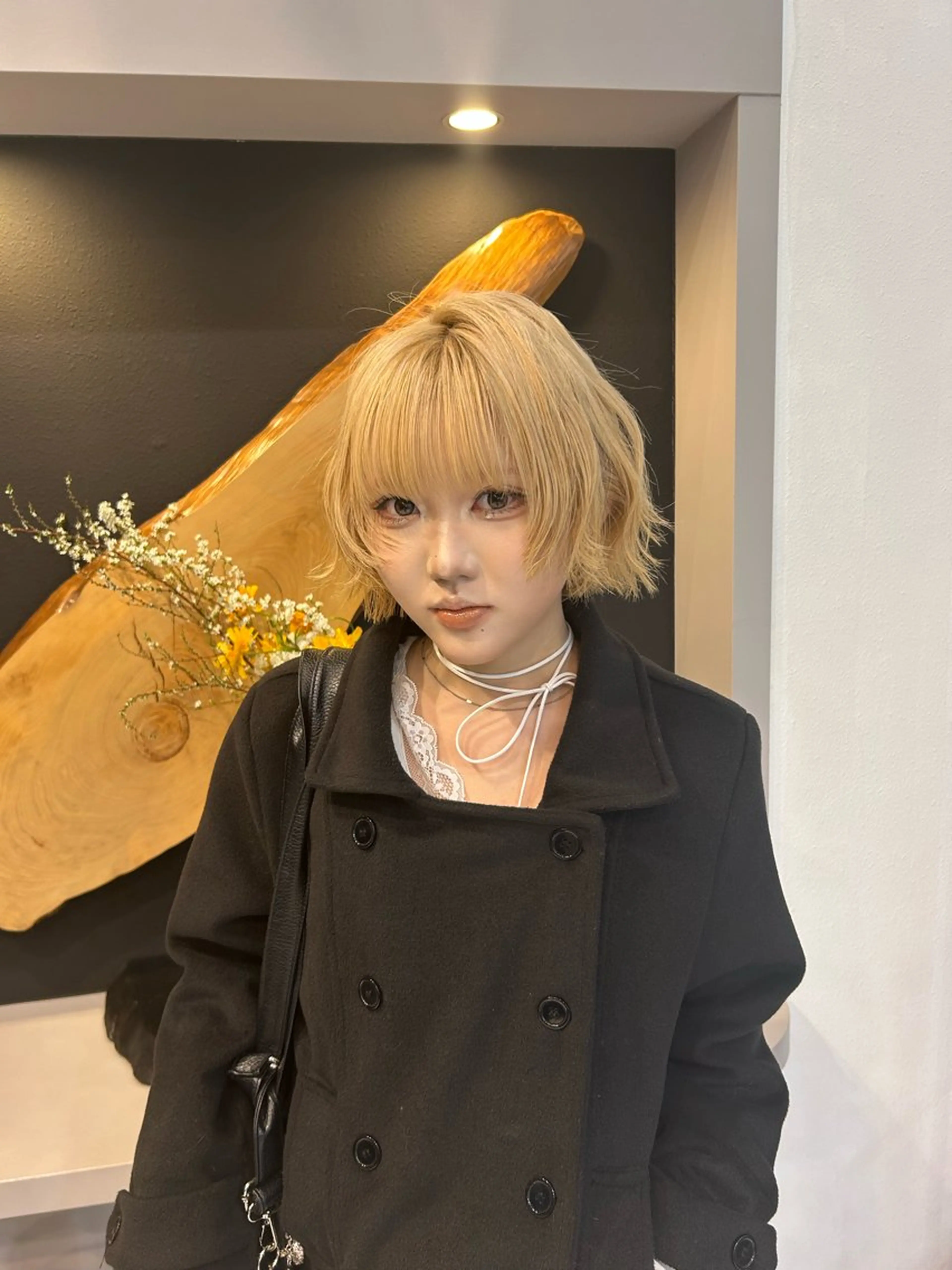 カラー ダブルカラー ボブ カット stream所属・SENA ショートモデル募集中のヘアスタイル