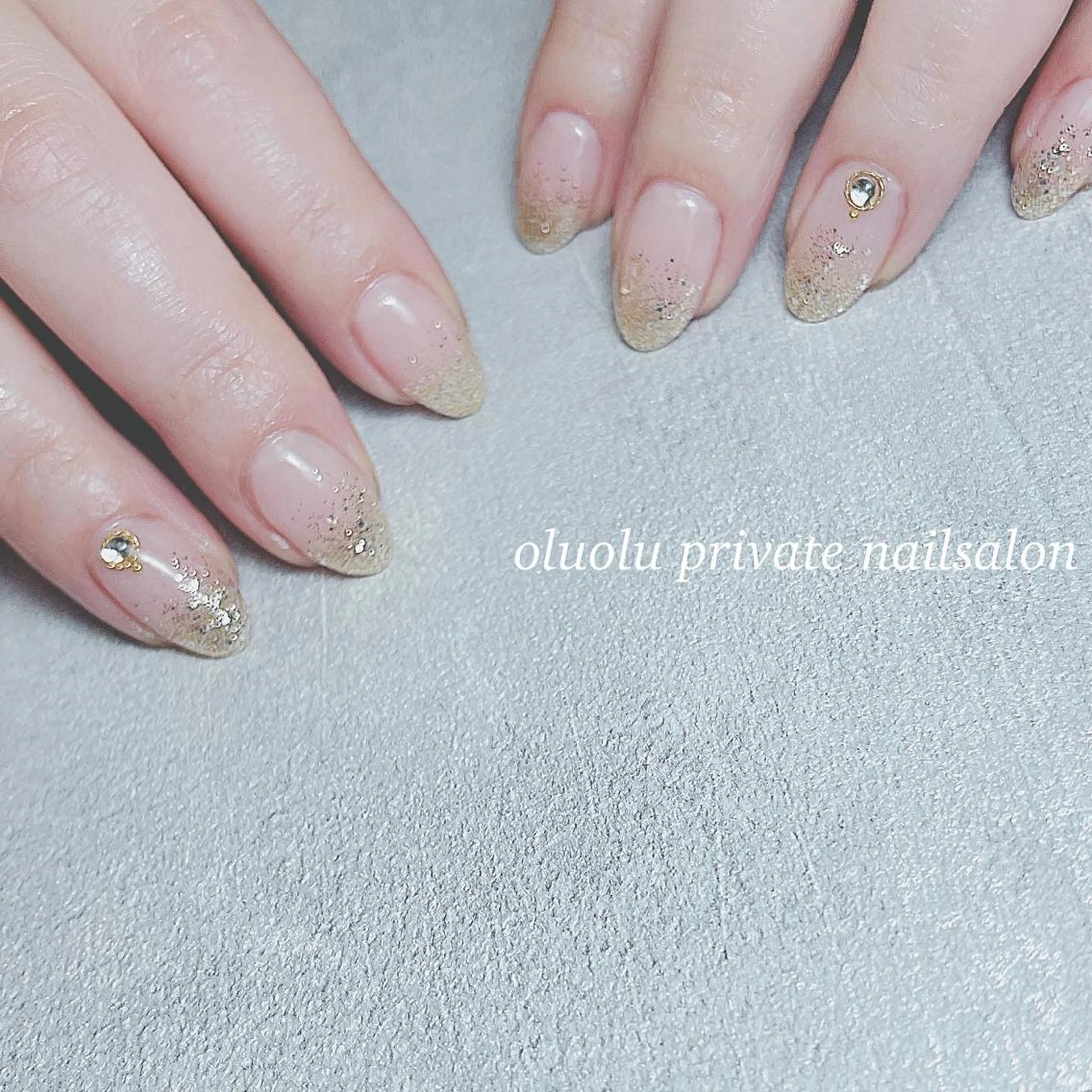 ラメグラデーションの写真