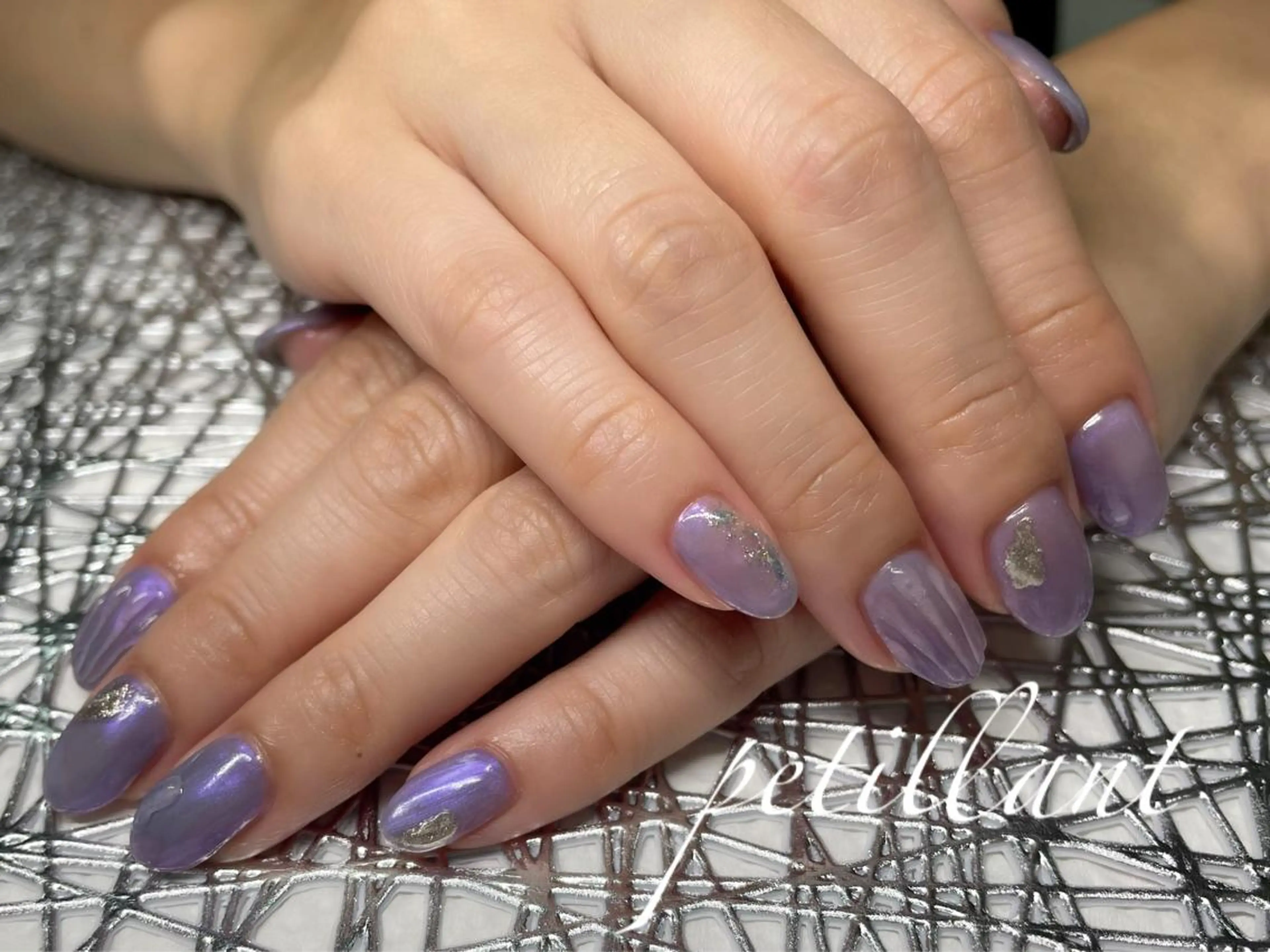 ネイル ブルー フットネイル petillant所属・nail salon petillantのネイルデザイン