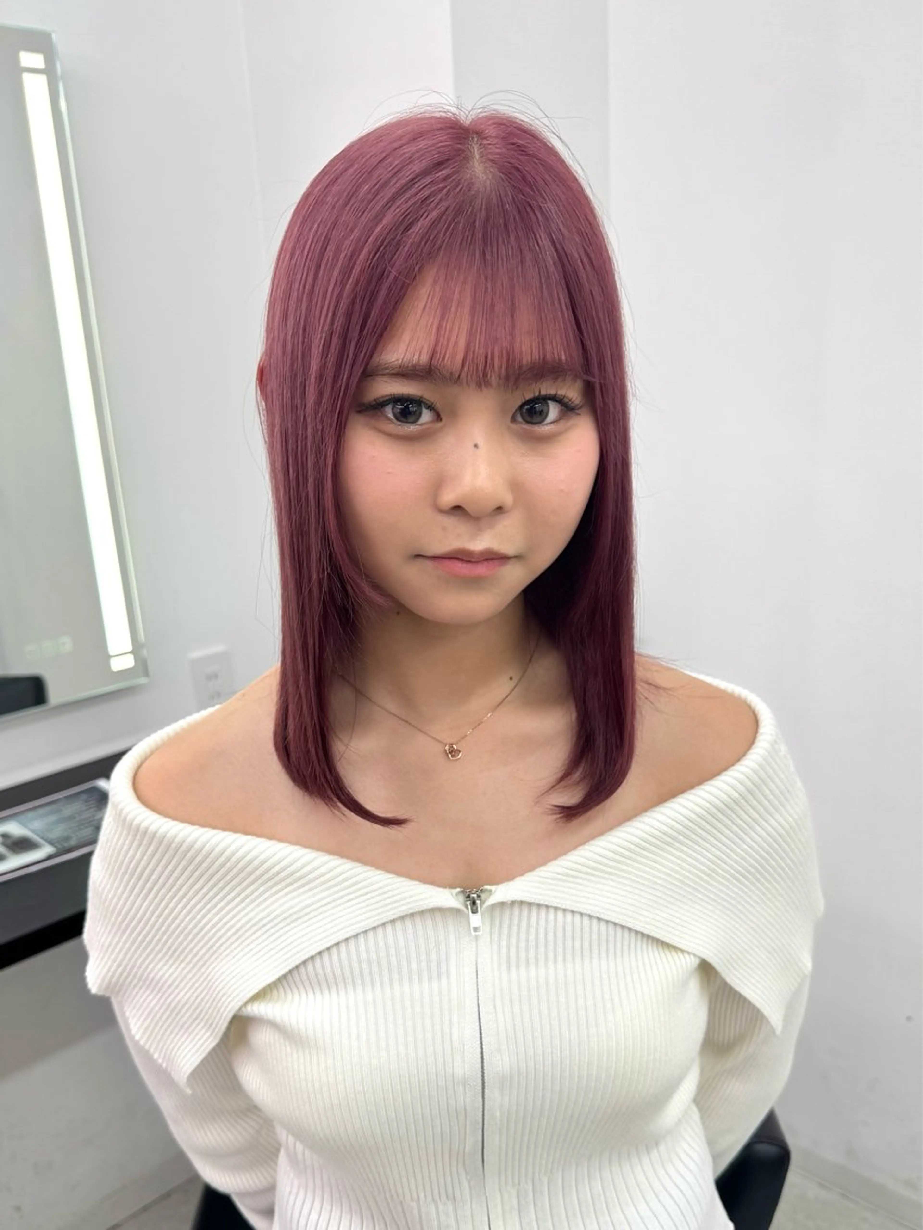 セミロング カラー ブリーチ ダブルカラー トリートメント EGO池袋所属・池袋/カラー/ shuのヘアスタイル