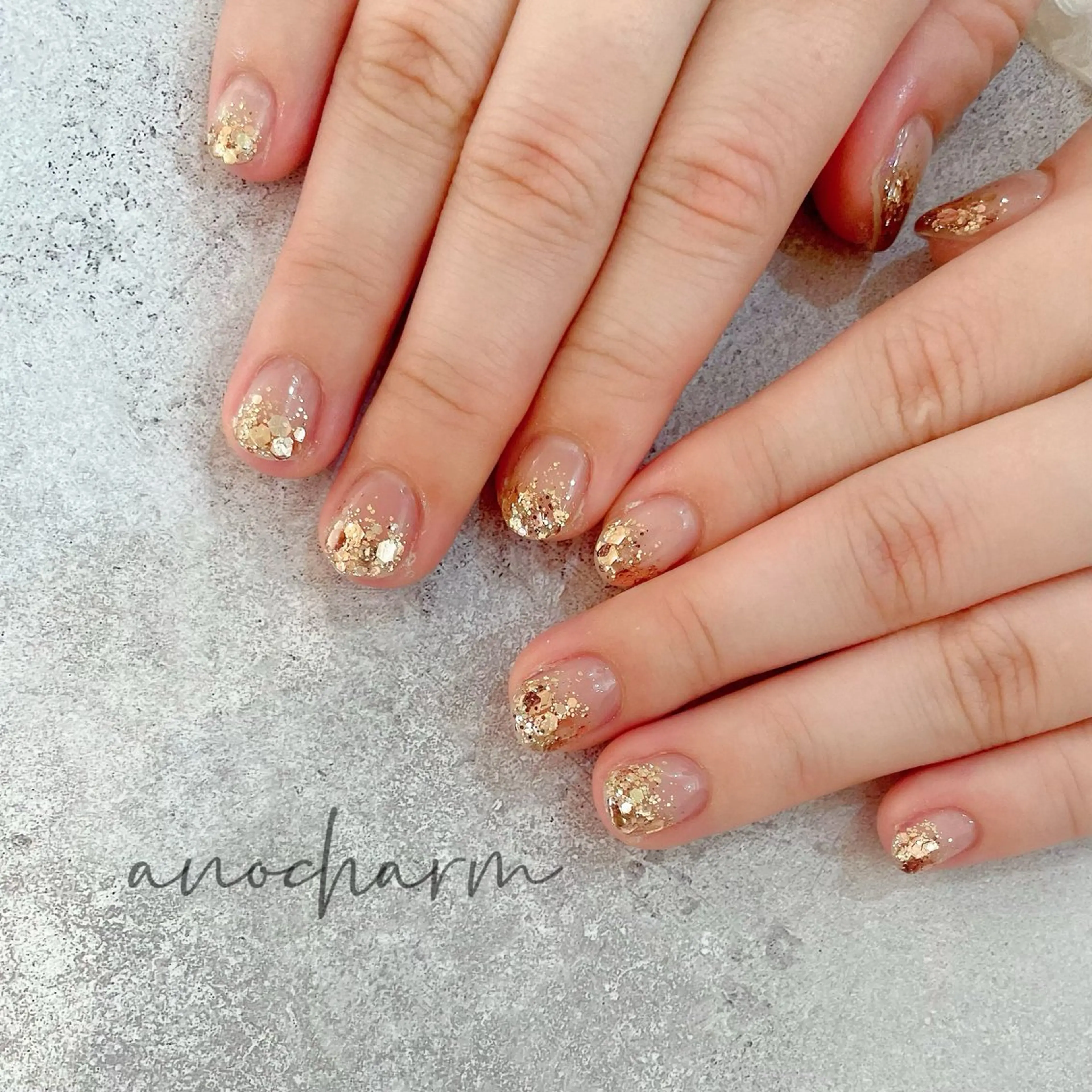 💅🏻ラメグラデーションの写真