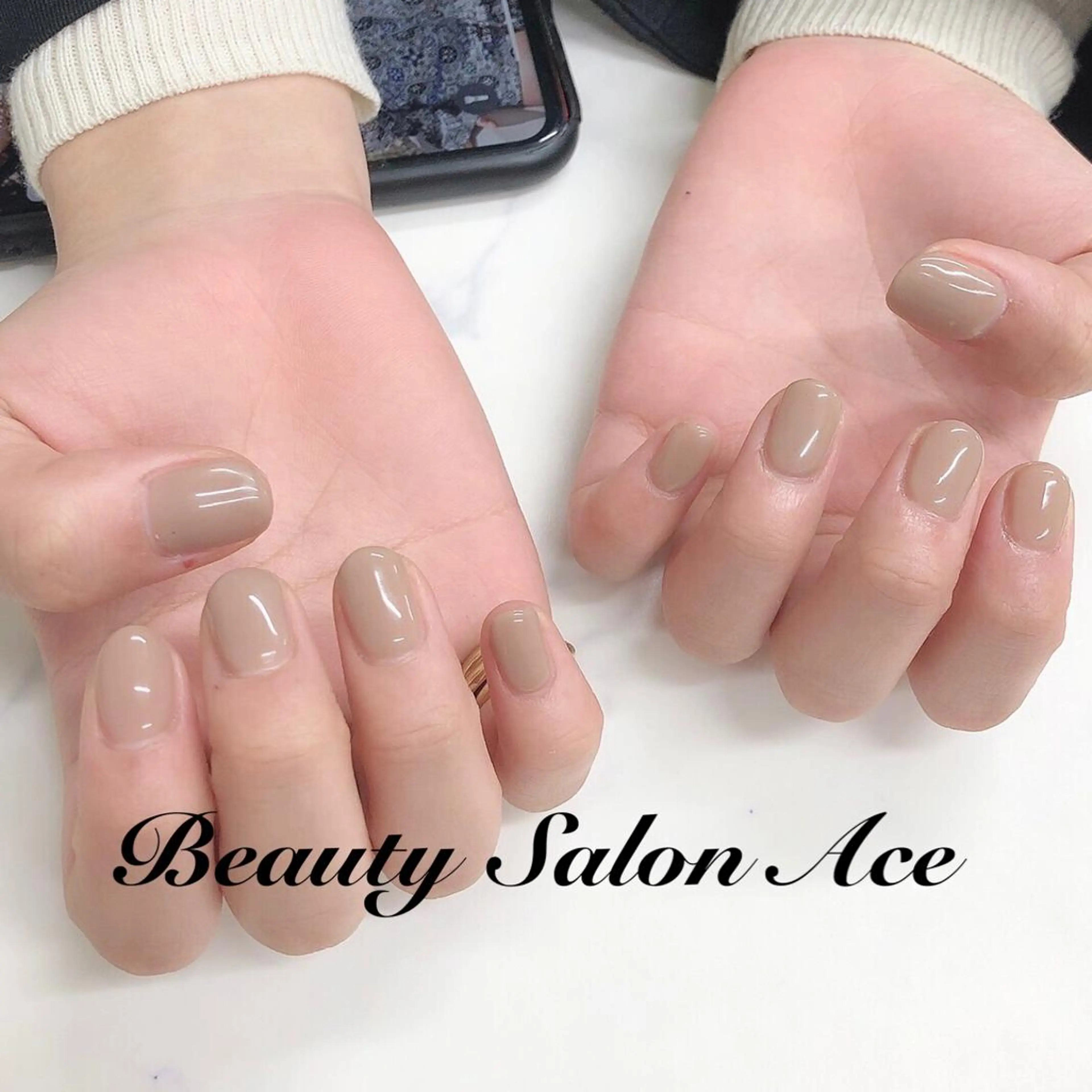 ネイル アートネイル 長さ出し ジェルネイル メンズネイル ワンカラーネイル ハンドネイル ハンドケア Beauty Salon Ace(ネイルサロン エース)所属・池袋フィルイン Ace♡長さだしのネイルデザイン