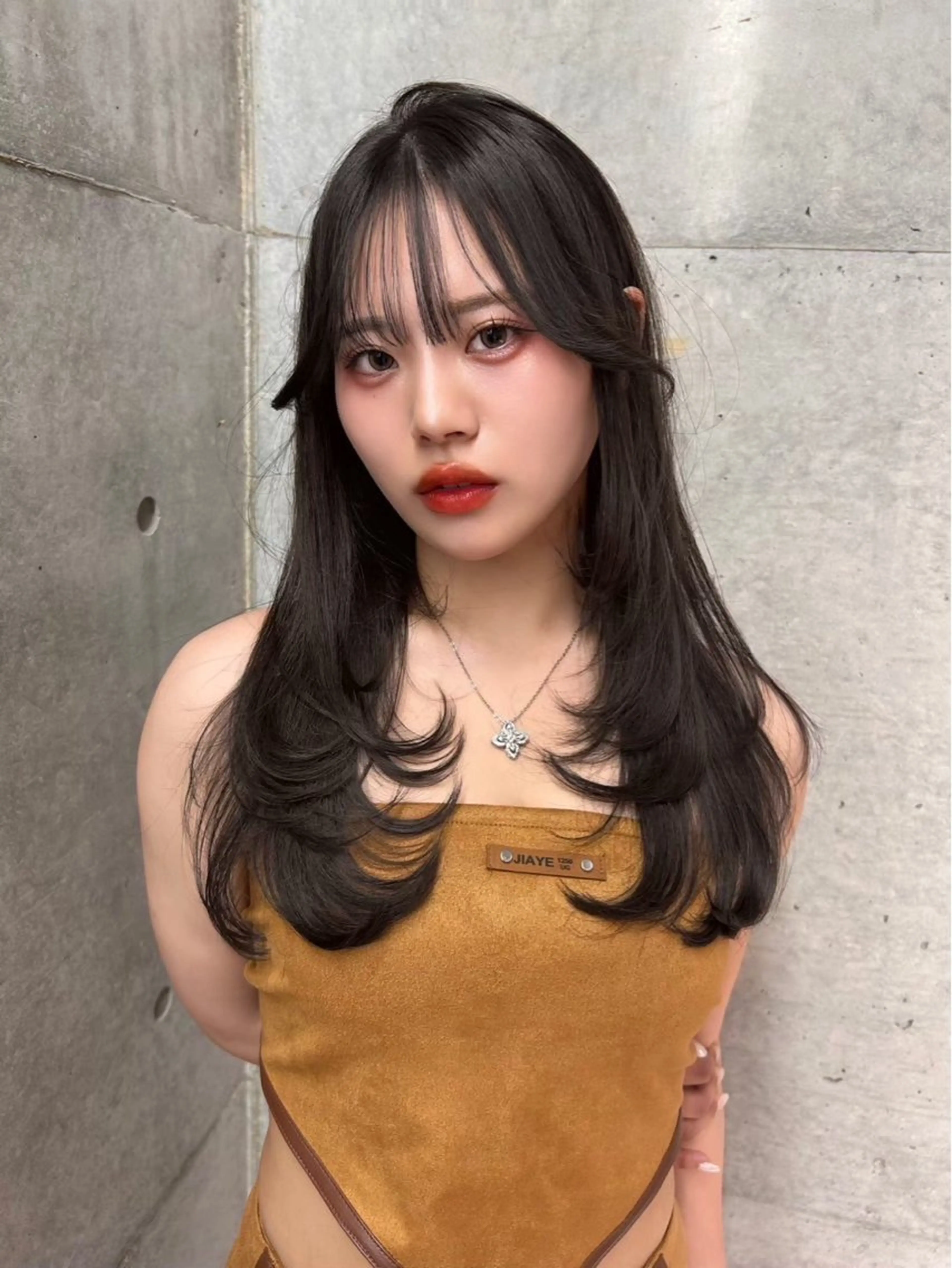 カラー ヘアカラー YuA 透明感カラーのヘアスタイル