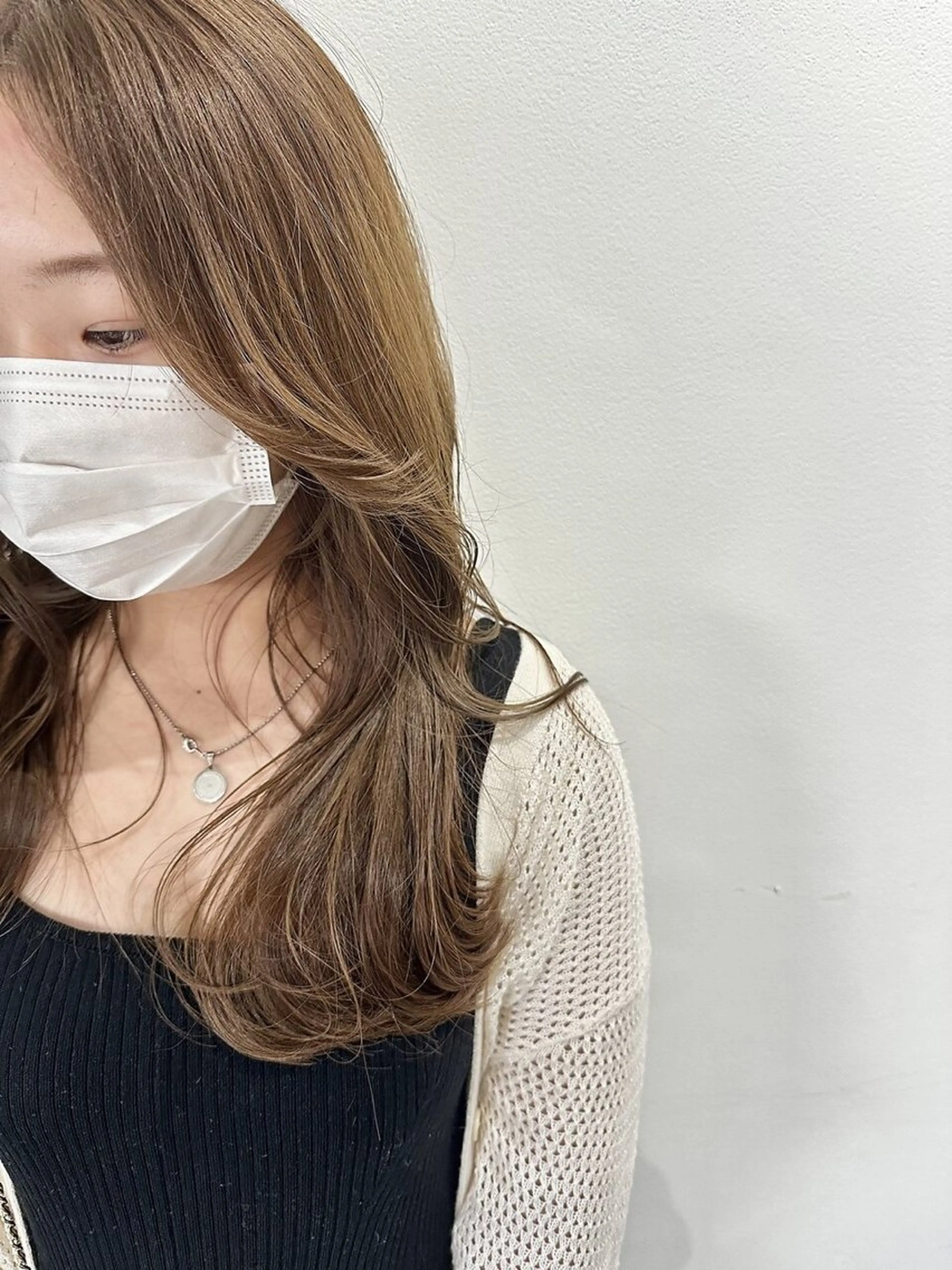 ミディアム ボブ 髪質改善 韓国風ヘア レイヤーカット 縮毛矯正 suii..hair designのヘアスタイル