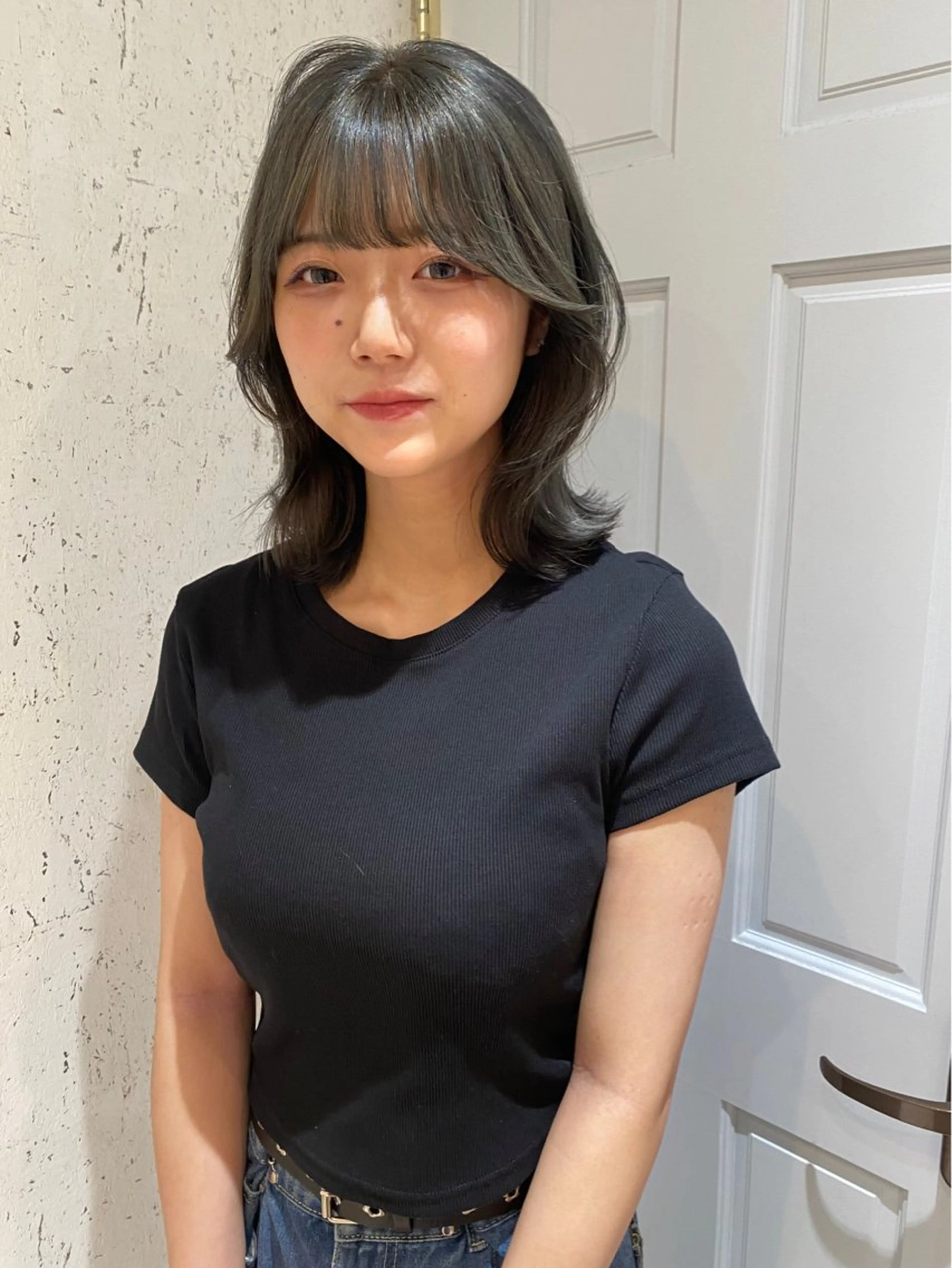 ミディアム カラー ブリーチ カット ヘアカラー トリートメント mai / linoah˚✧のヘアスタイル