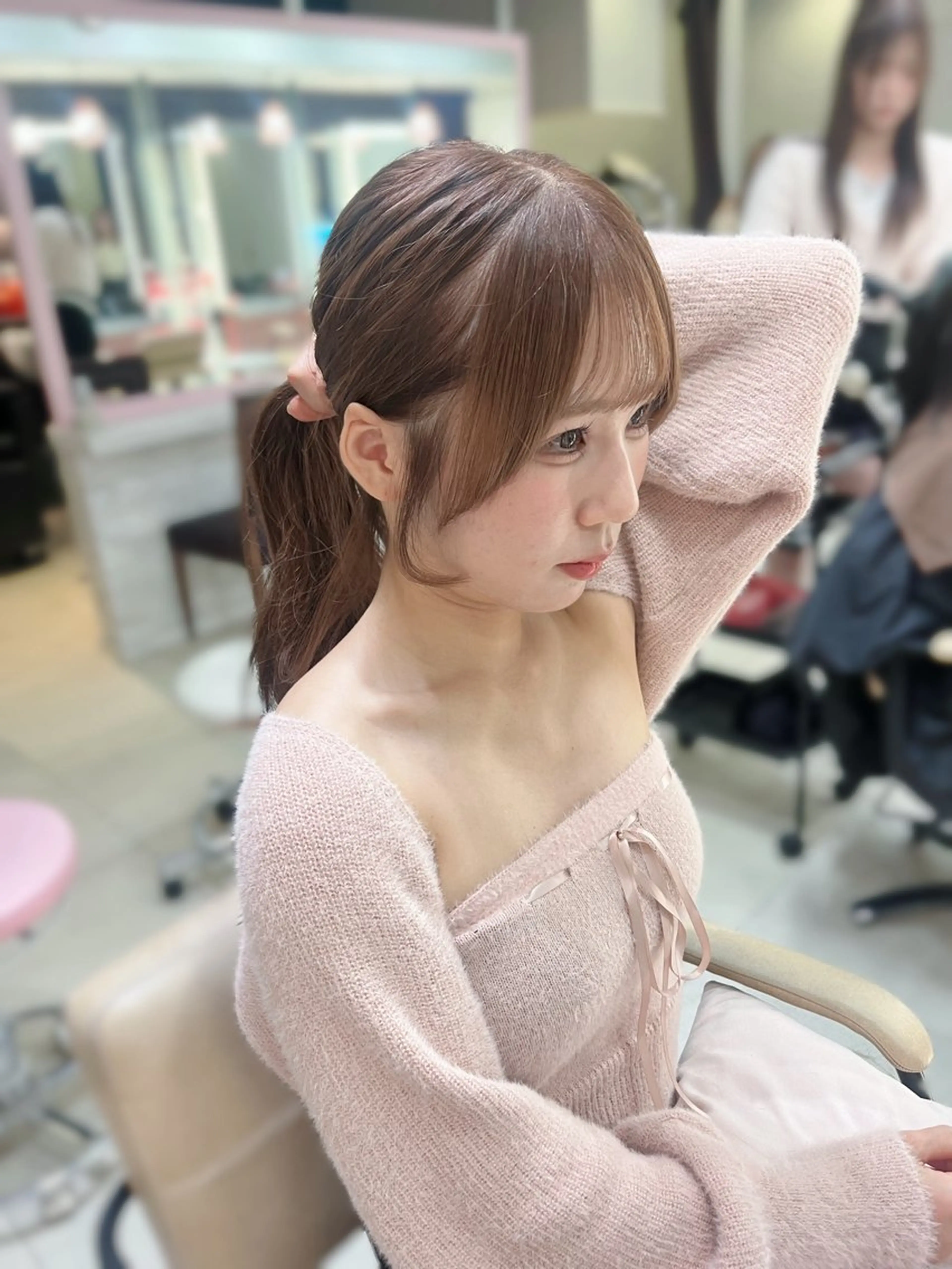 カラー ブリーチ ブリーチなしカラー カット ヘアカラー 上品モテガーリー Rena🎀のヘアスタイル